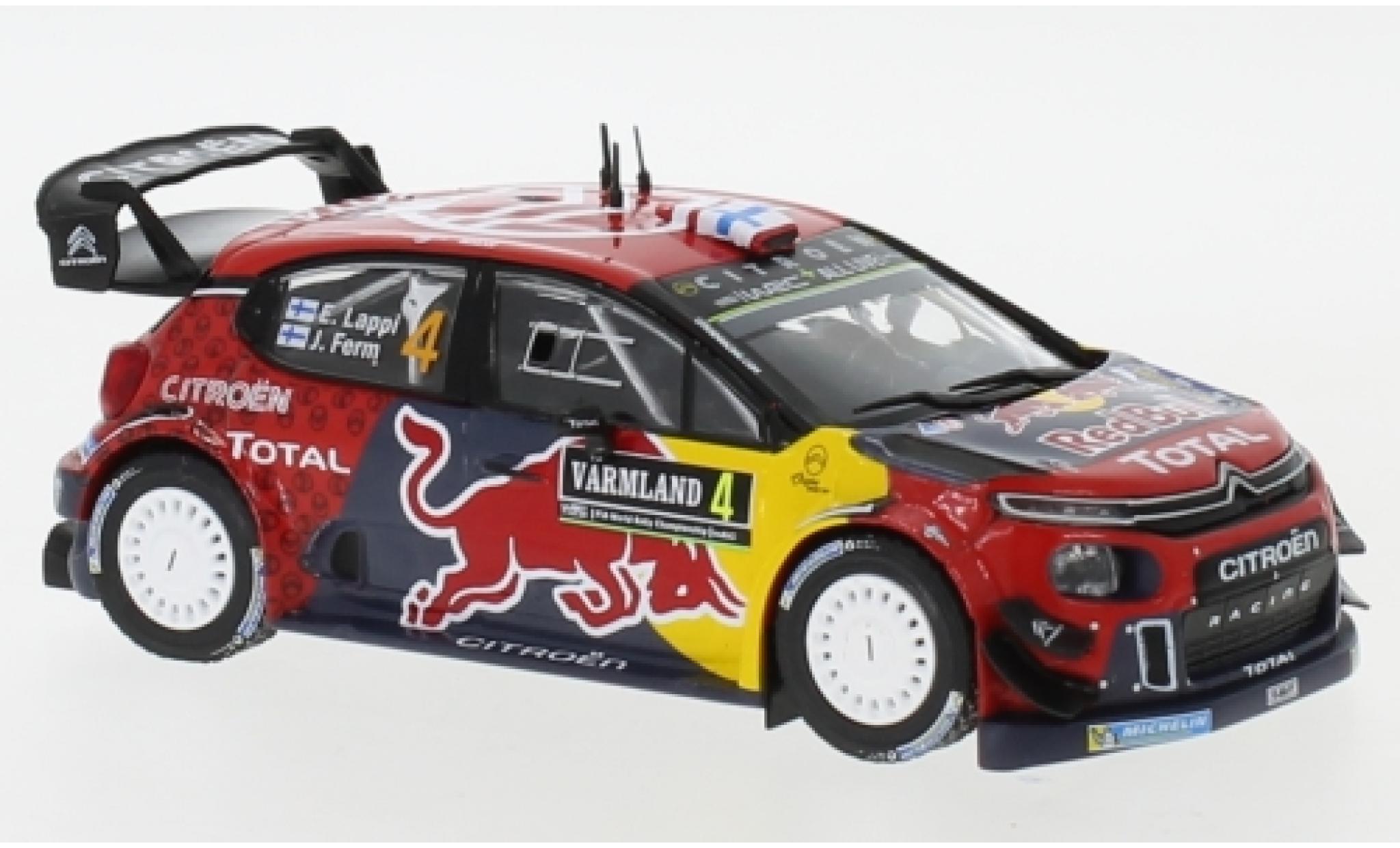 Citroen C3 1/43 IXO WRC No.4 Red Bull WRC Rallye Schweden 2019 E.Lappi/J.Ferm modelauto