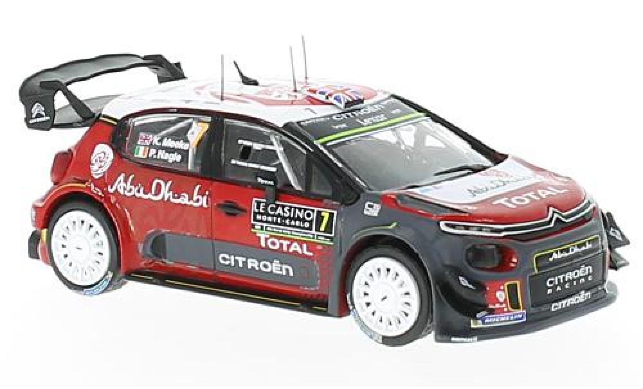 Citroen C3 1/43 IXO WRC No.7 Rallye WM Rallye Monte Carlo 2017 K.Meeke/P.Nagle modelauto