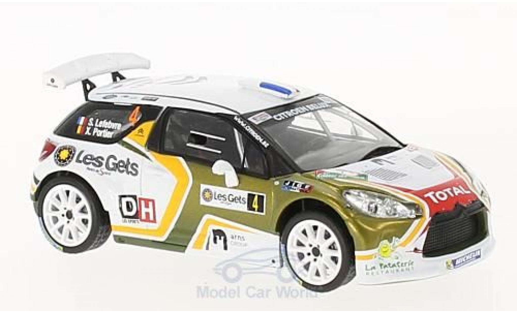 DS Automobiles DS3 1/43 IXO Citroen R5 No.4 Rallye du Condroz - Huy 2016 S.Lefebvre/X.Portier modelauto