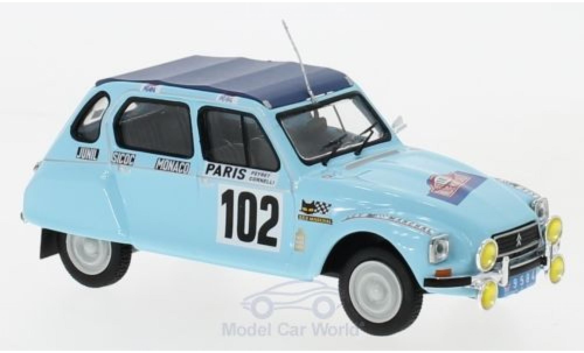 Citroen Dyane 1/43 IXO No.102 Rallye WM Rally Monte Carlo 1976 M.Peyret/J.J.Cornelli modelauto