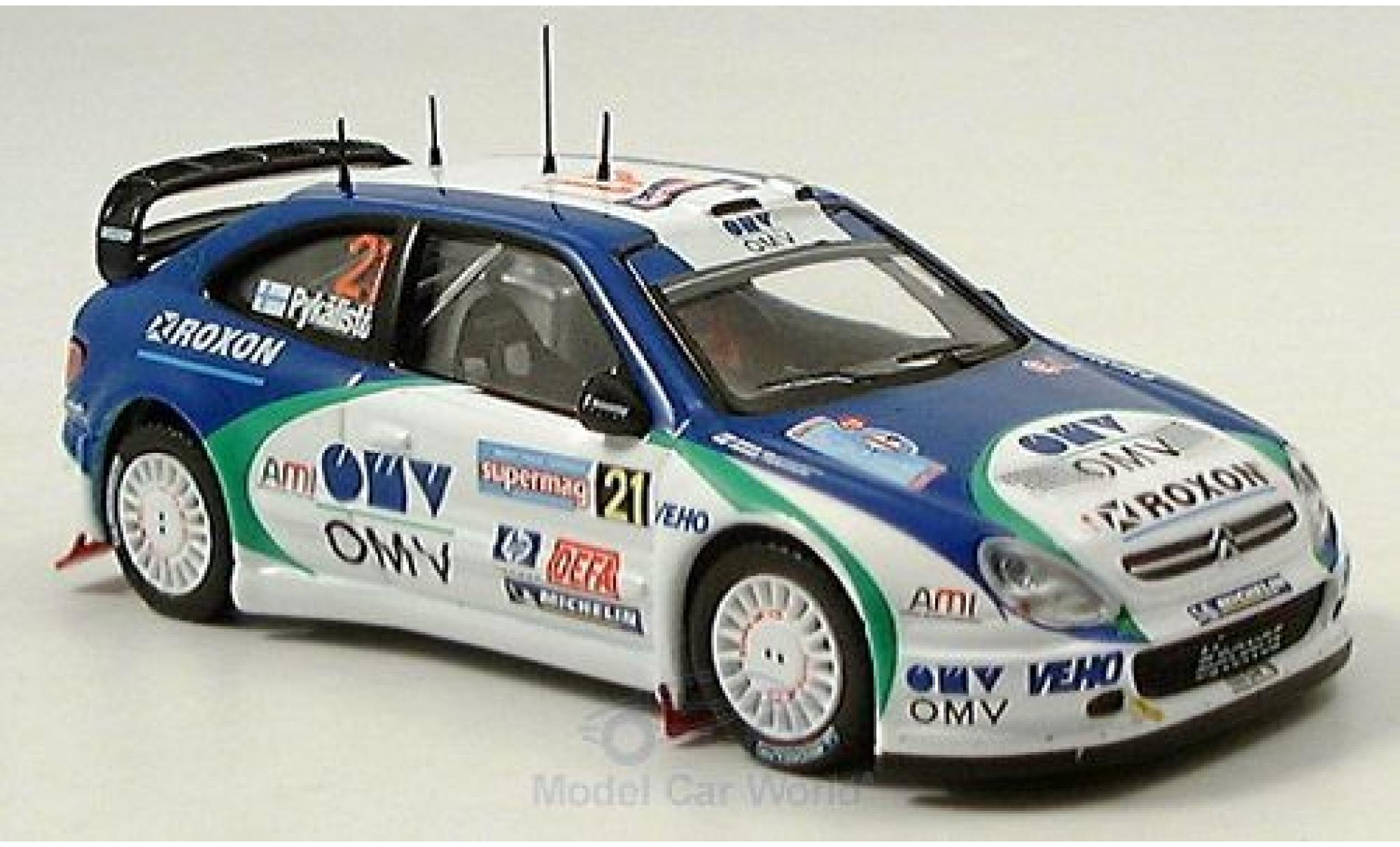 Citroen Xsara 1/43 IXO WRC No.21 Rallye Italien 2005 Pykalisto/Ovaskeinen modelauto