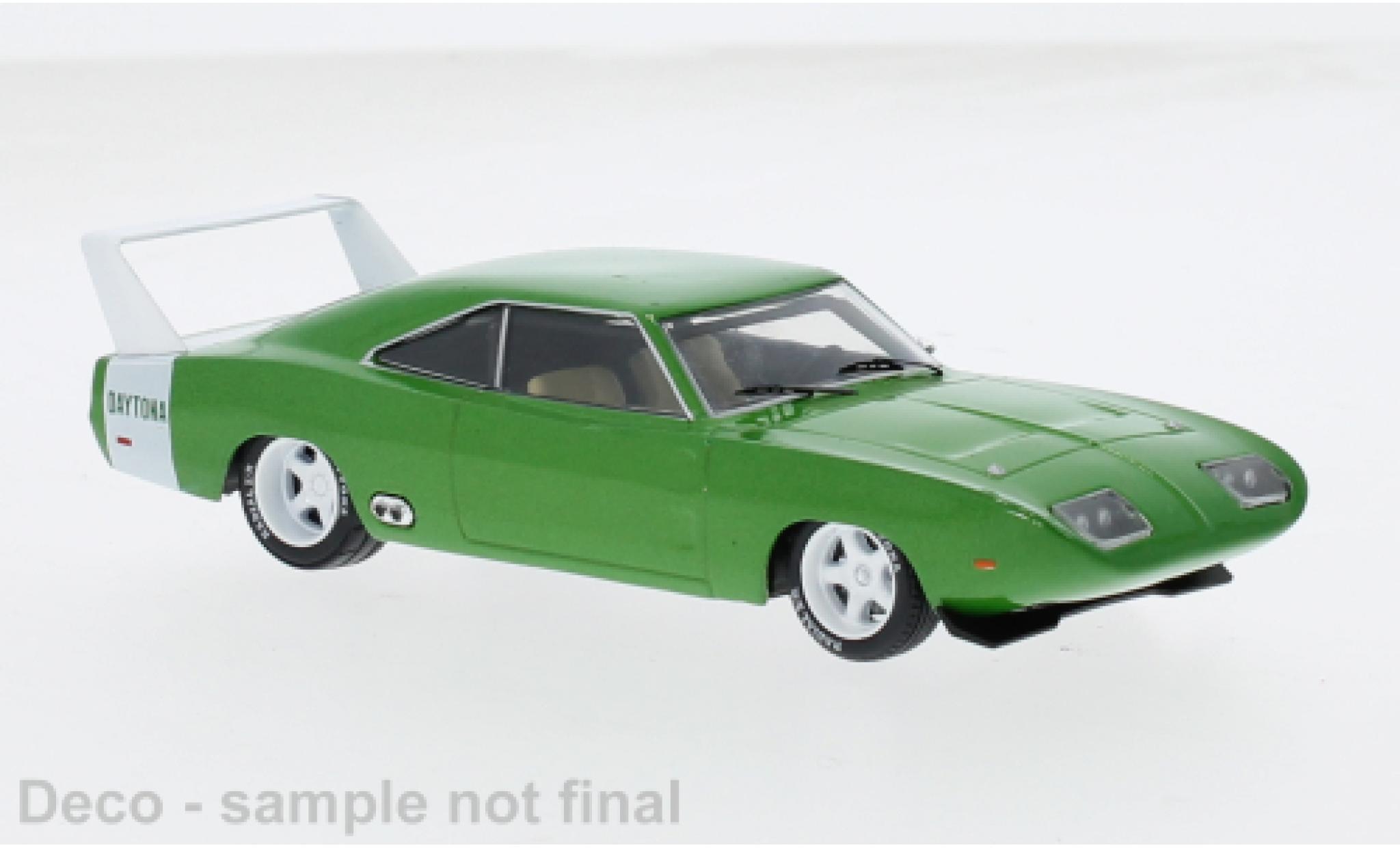Dodge Charger 1/43 IXO Daytona metallic groen 1969 1:43 modelauto
