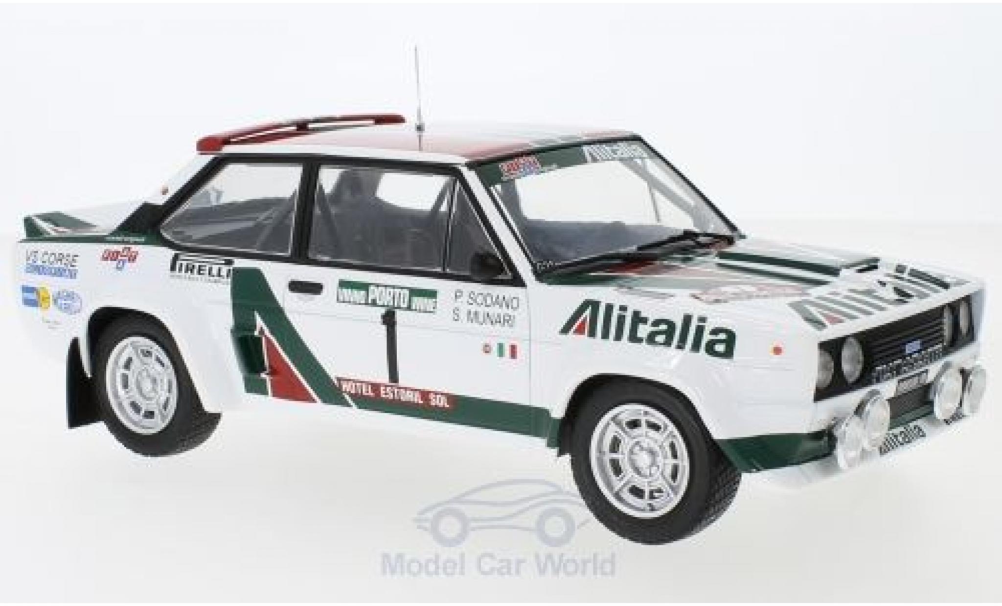 Fiat 131 1/18 IXO Abarth No.1 Alitalia Rallye WM Rallye Portugal 1978 S.Munari/P.Sodano modelauto