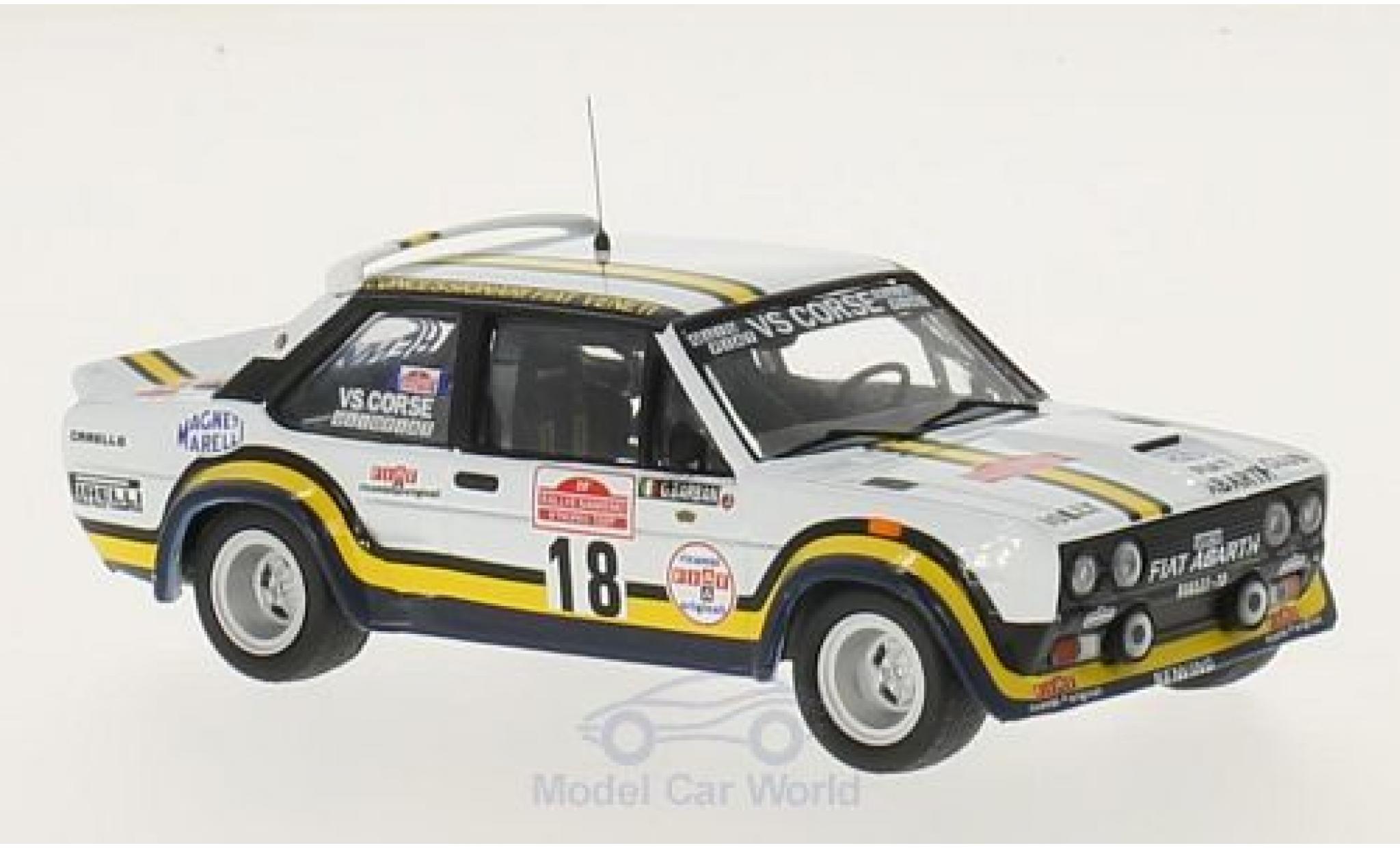 Fiat 131 1/43 IXO Abarth No.18 VS Corse Rallye WM Rallye Sanremo 1978 A.Pasetti/G.Barban modelauto