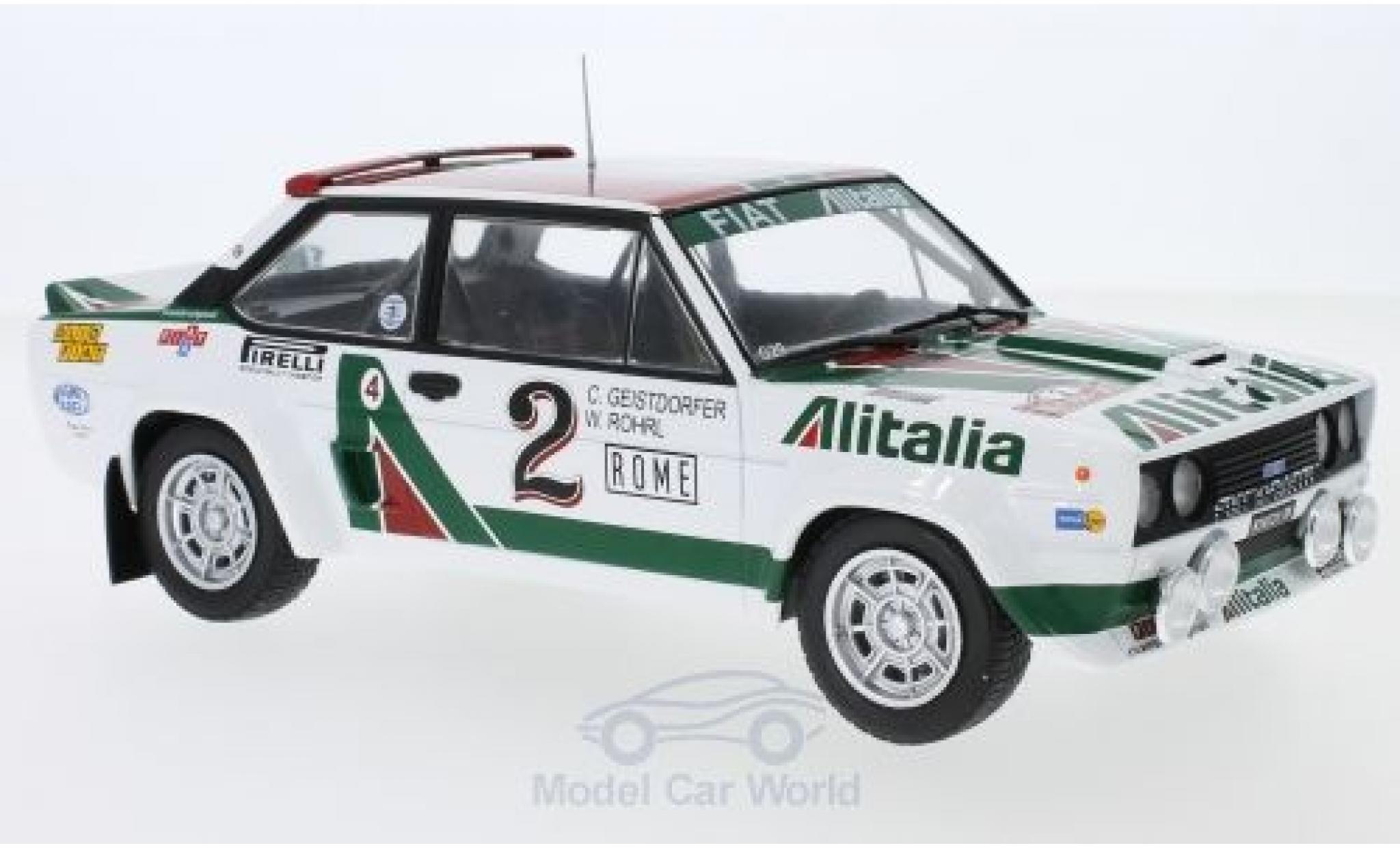 Fiat 131 1/18 IXO Abarth No.2 Alitalia Rallye WM Rally Monte Carlo 1978 W.R&ouml;hrl/C.Geistd&ouml;rfer modelauto