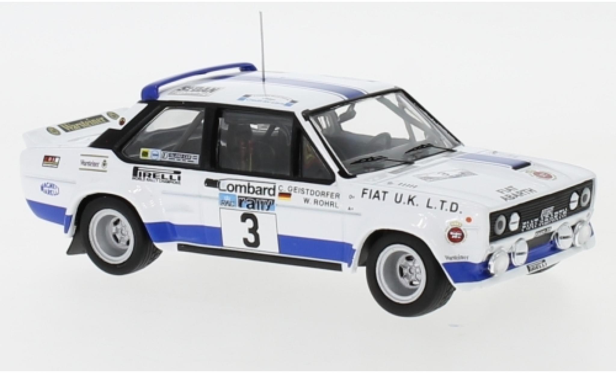 Fiat 131 1/43 IXO Abarth No.3 UK Rallye WM RAC Rallye 1979 W.R&ouml;hrl/C.Geistd&ouml;rfer modelauto