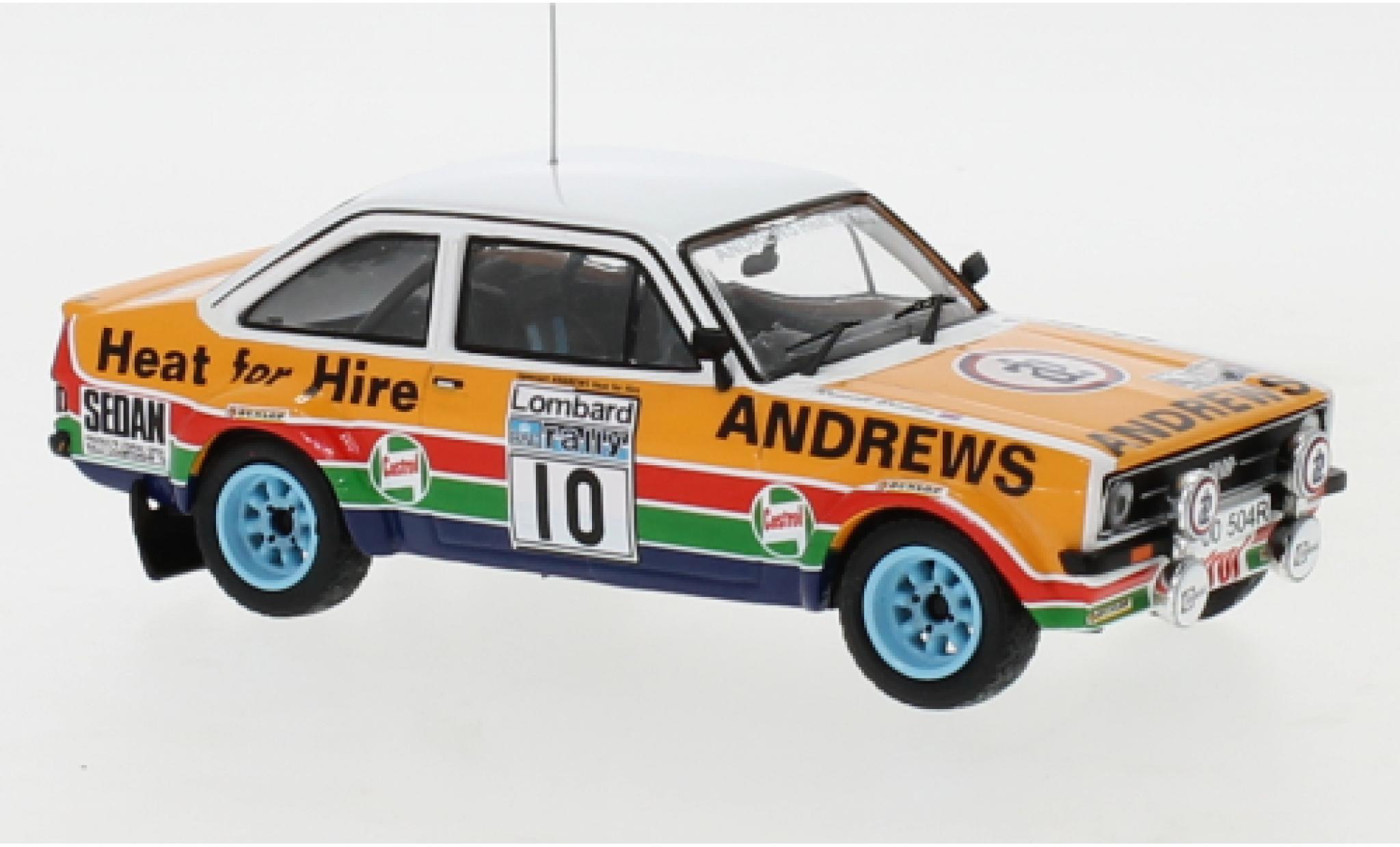 Ford Escort 1/43 IXO MK II RHD No.10 Andrews Rallye WM RAC Rally 1979 R.Brookes/P.White modelauto