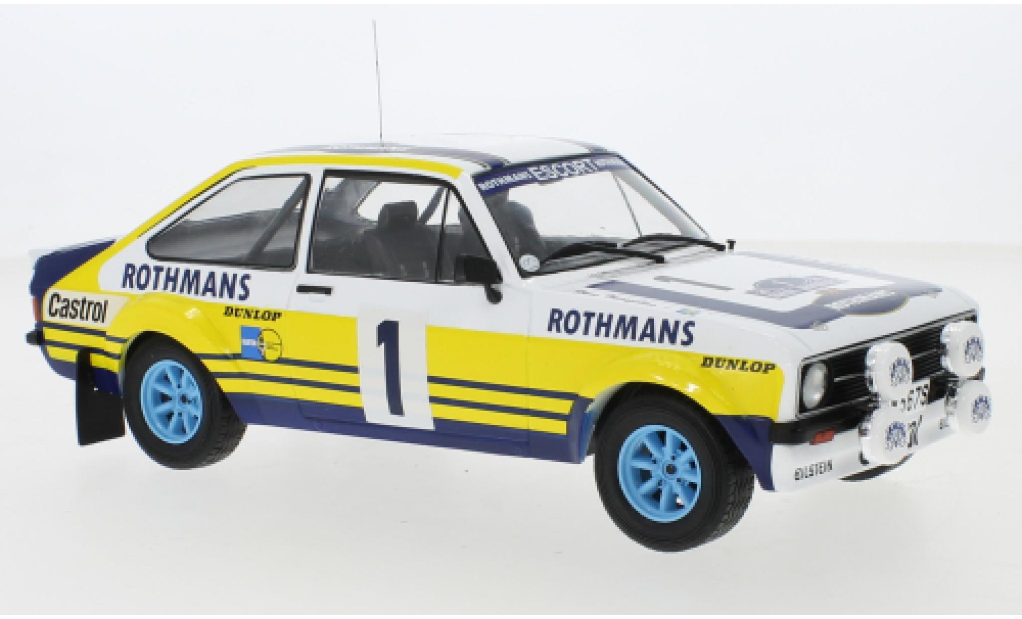 Ford Escort 1/18 IXO MK II RS 1800 No.1 Rallye Acropolis 1979 B.Waldegard/H.Thorszelius modelauto