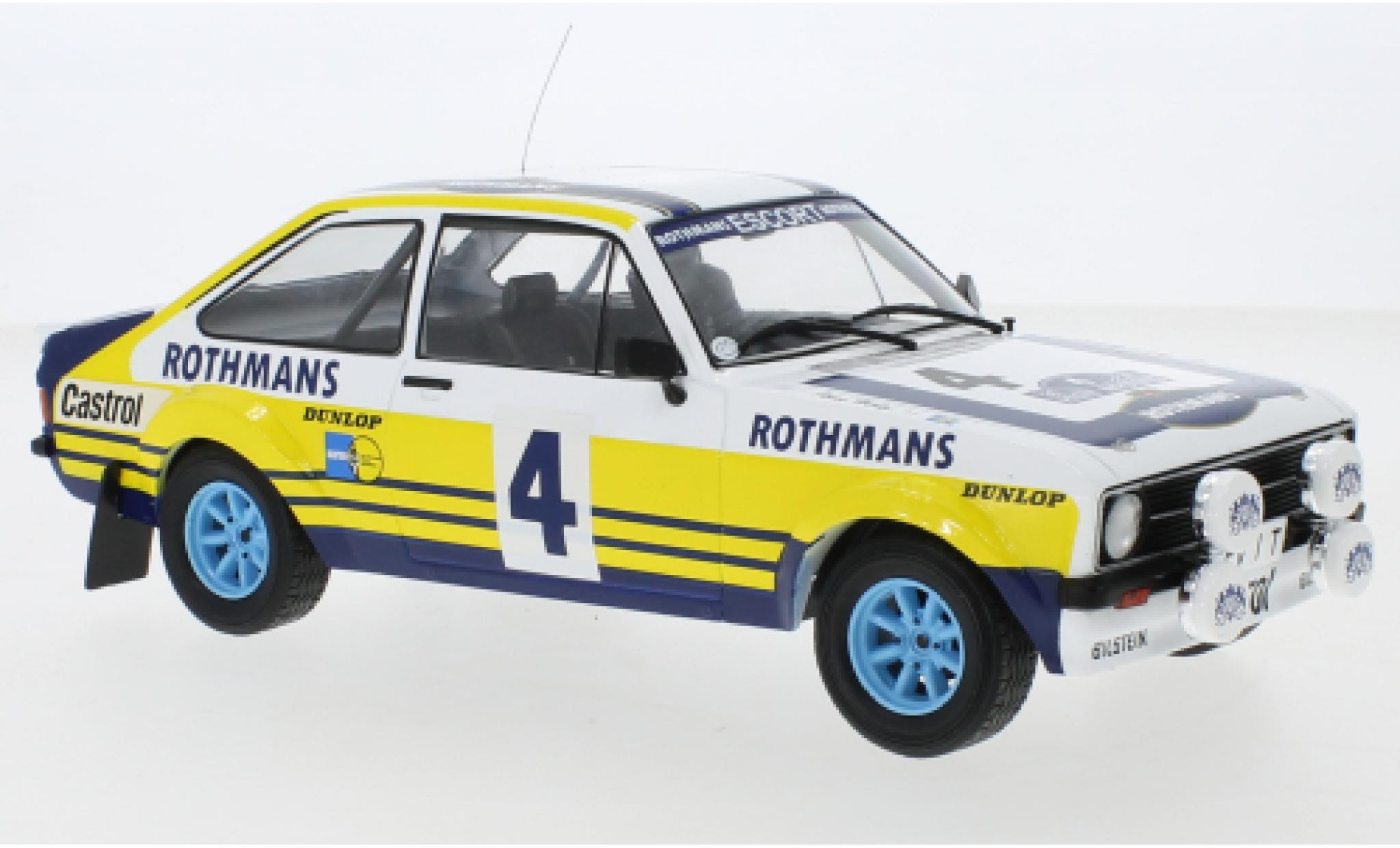 Ford Escort 1/18 IXO MK II RS 1800 No.4 Rallye Acropolis 1979 H.Mikkola/A.Hertz modelauto