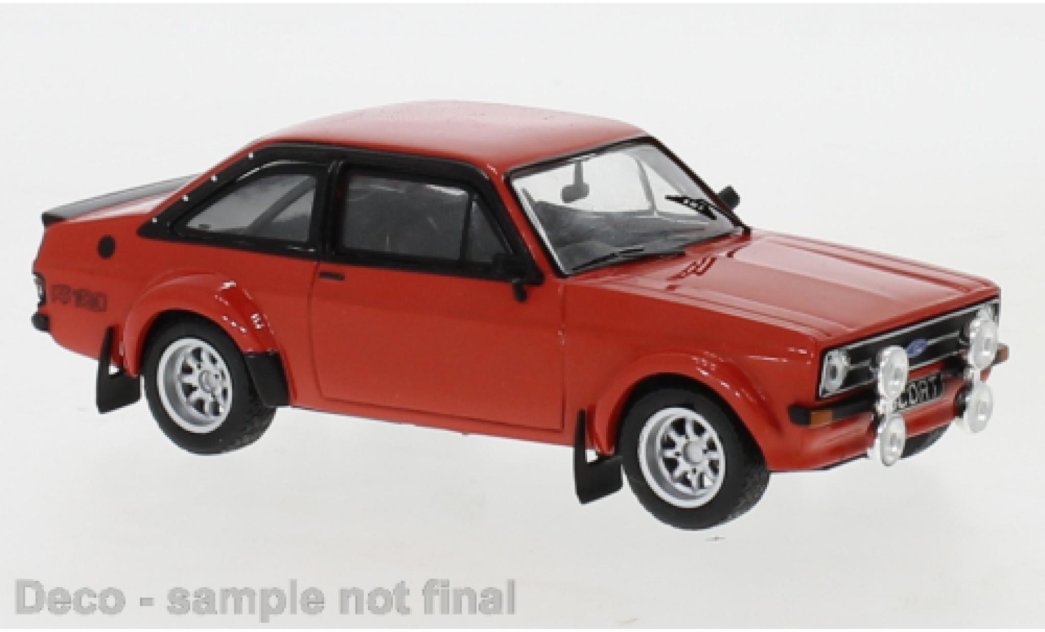 Ford Escort 1/43 IXO MK II RS 1800 rood 1976 modelauto