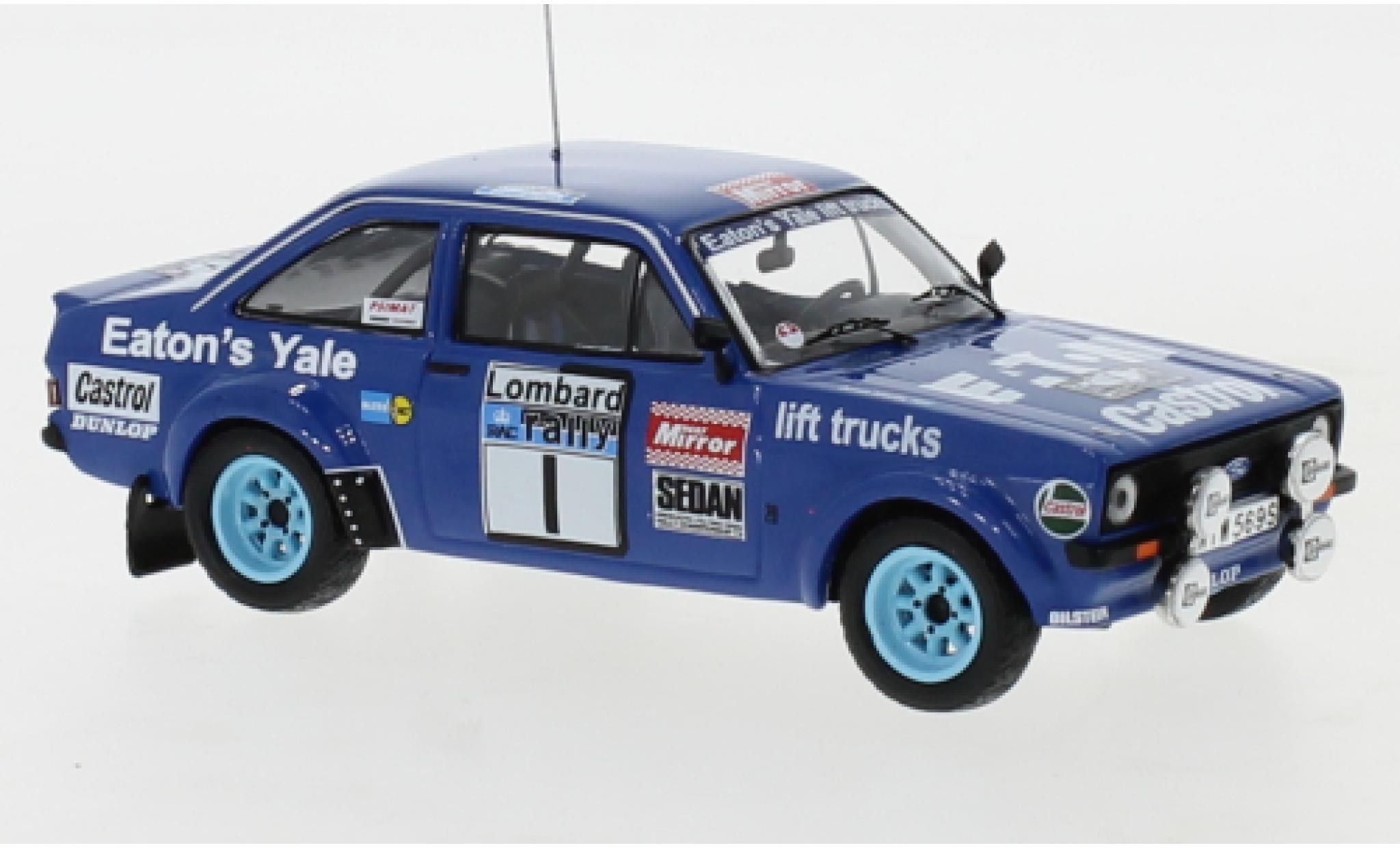 Ford Escort 1/43 IXO MK II RS No.1 Eaton Yale Rallye WM RAC Rally 1979 H.Mikkola/A.Hertz modelauto