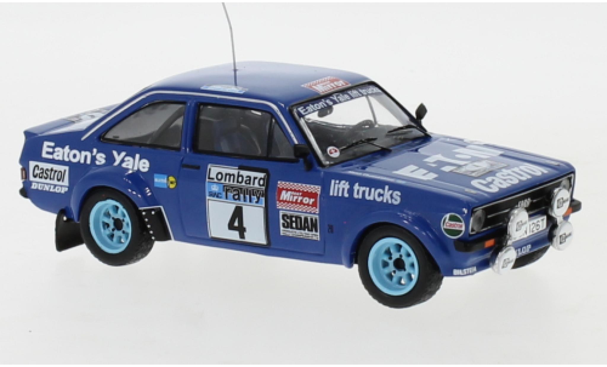 Ford Escort 1/43 IXO MK II RS No.4 Eaton Yale Rallye WM RAC Rally 1979 B.Waldegaard/B.Thorszelius modelauto