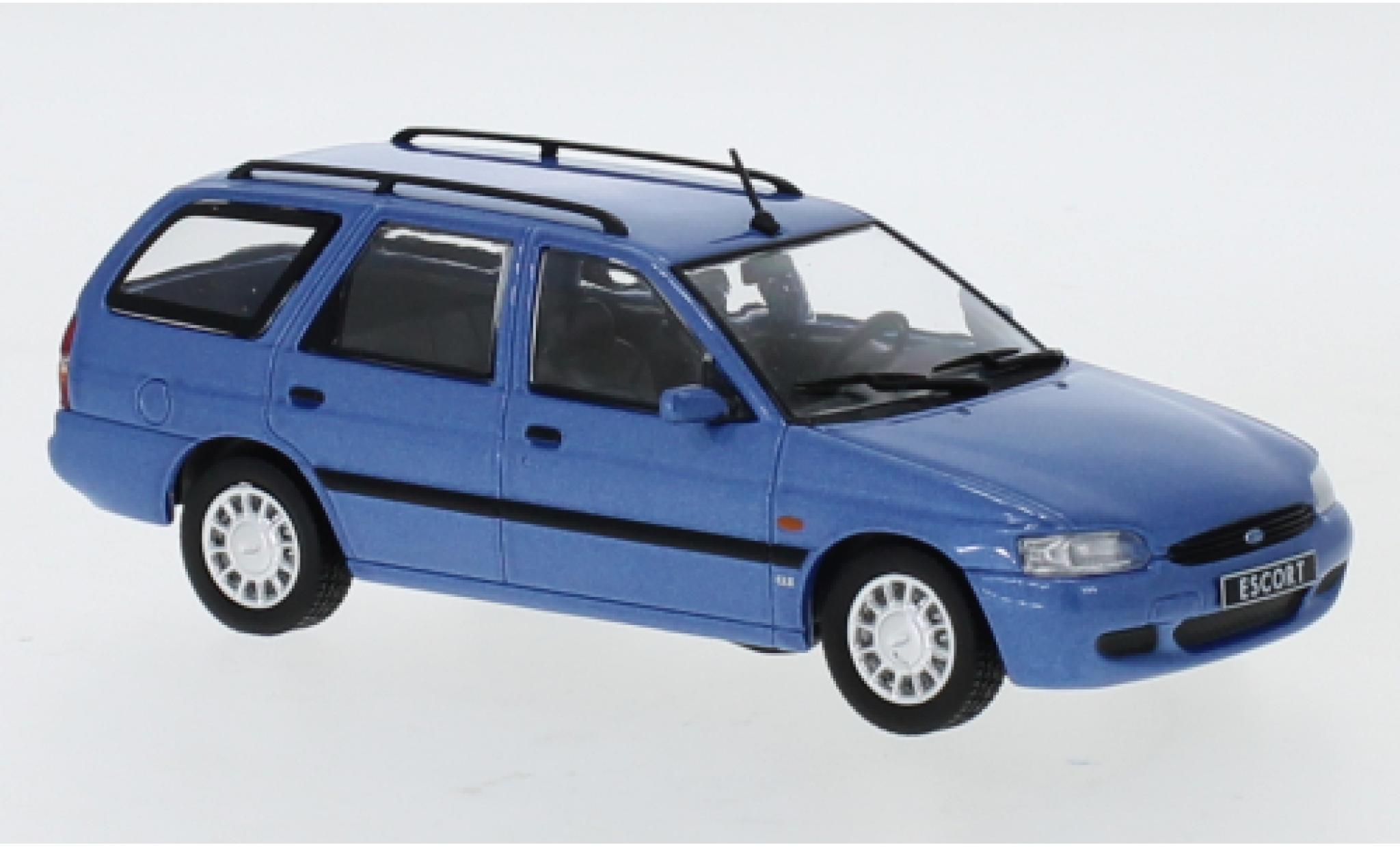Ford Escort 1/43 IXO Mk VII Turnier metallic blauw 1996 modelauto