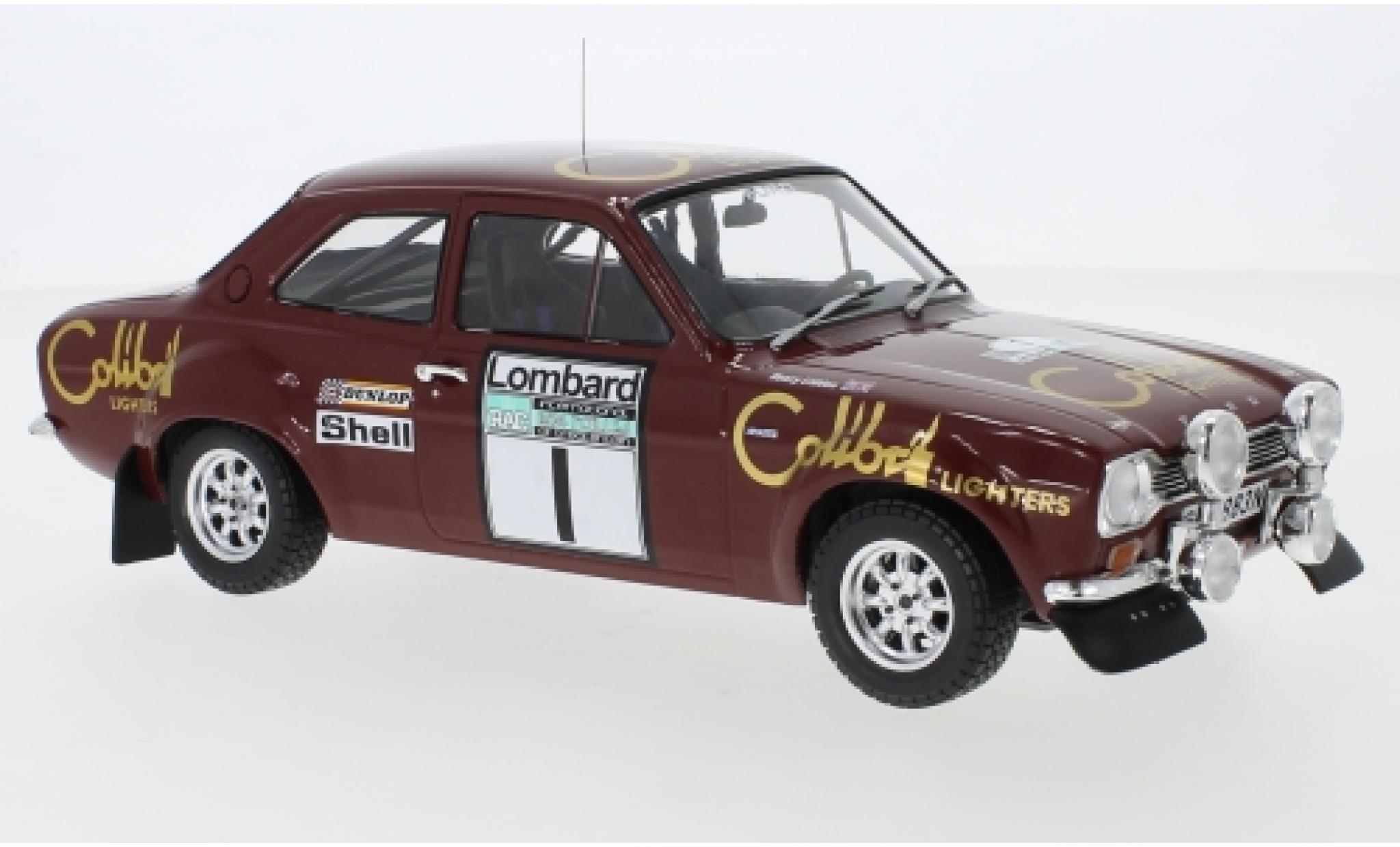 Ford Escort 1/18 IXO MK1 RS 1600 No.1 Colibri Lighters Rallye WM RAC Rallye 1974 T.Makinen/H.Liddon modelauto