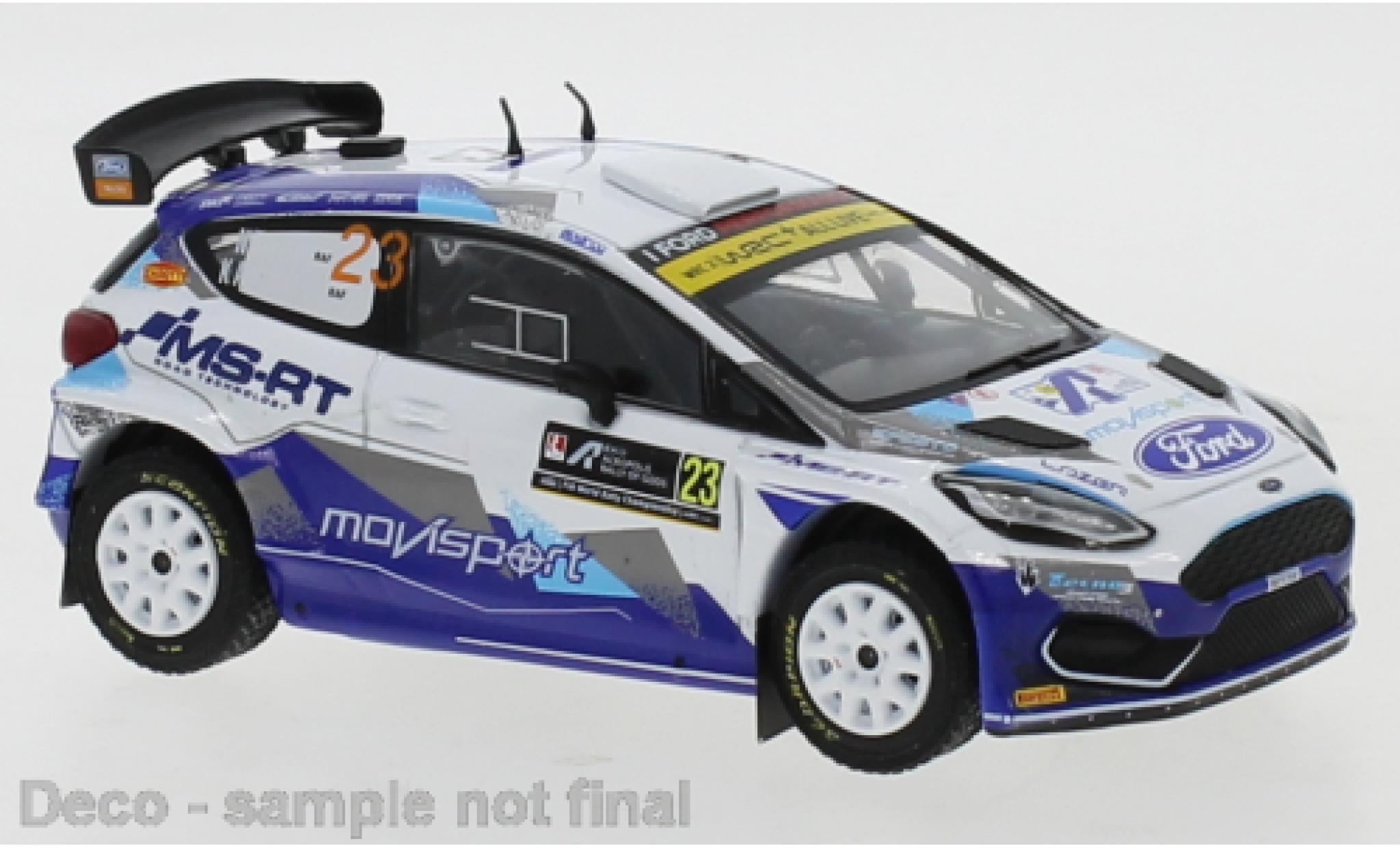 Ford Fiesta 1/43 IXO R5 MkII No.23 MoviSport WRC2 Rally Acropolis 2021 N.Gryazin/K.Aleksandrov modelauto