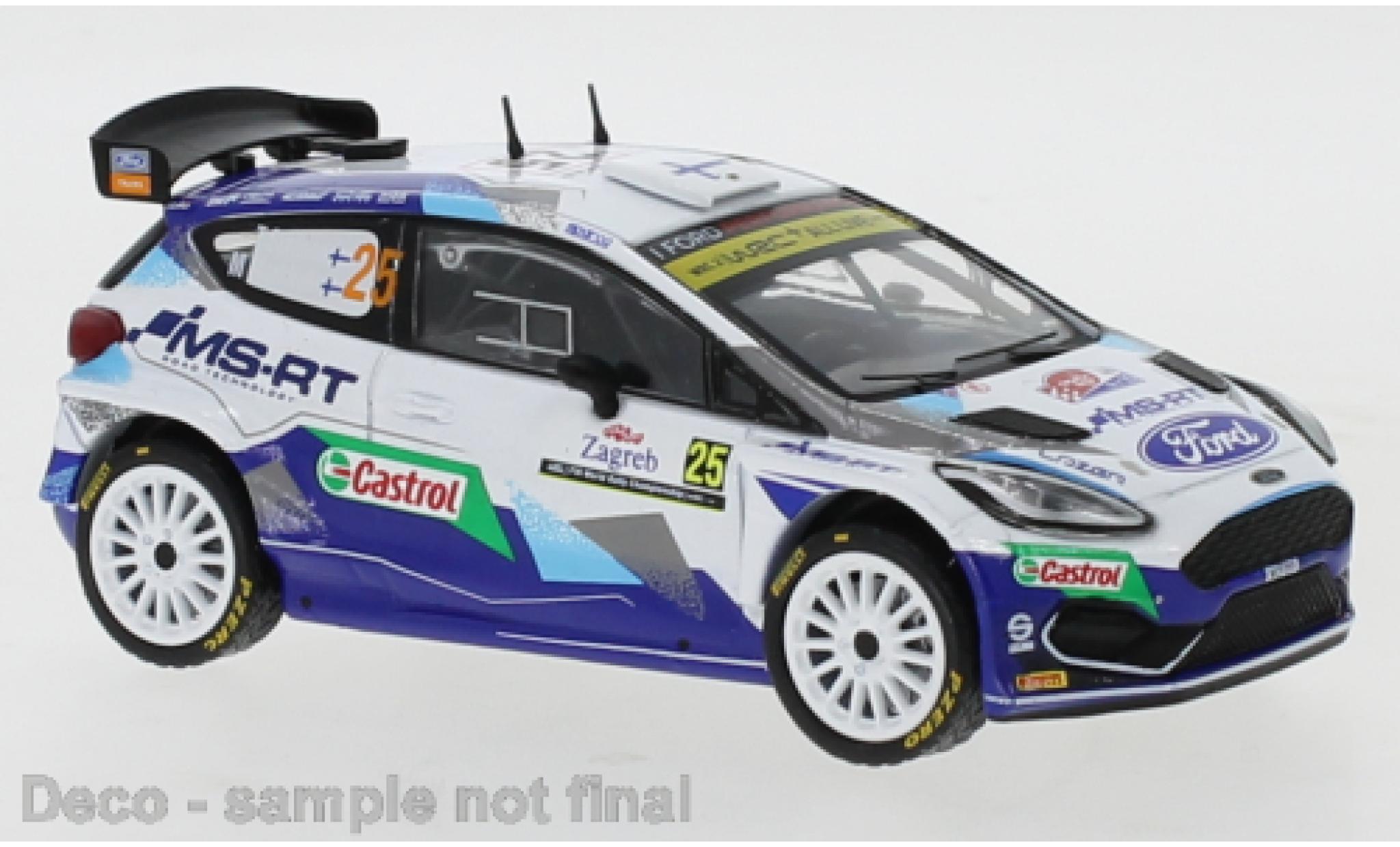 Ford Fiesta 1/43 IXO R5 MkII No.25 Rally Croatia 2021 T.Suninen/M.Markkula modelauto