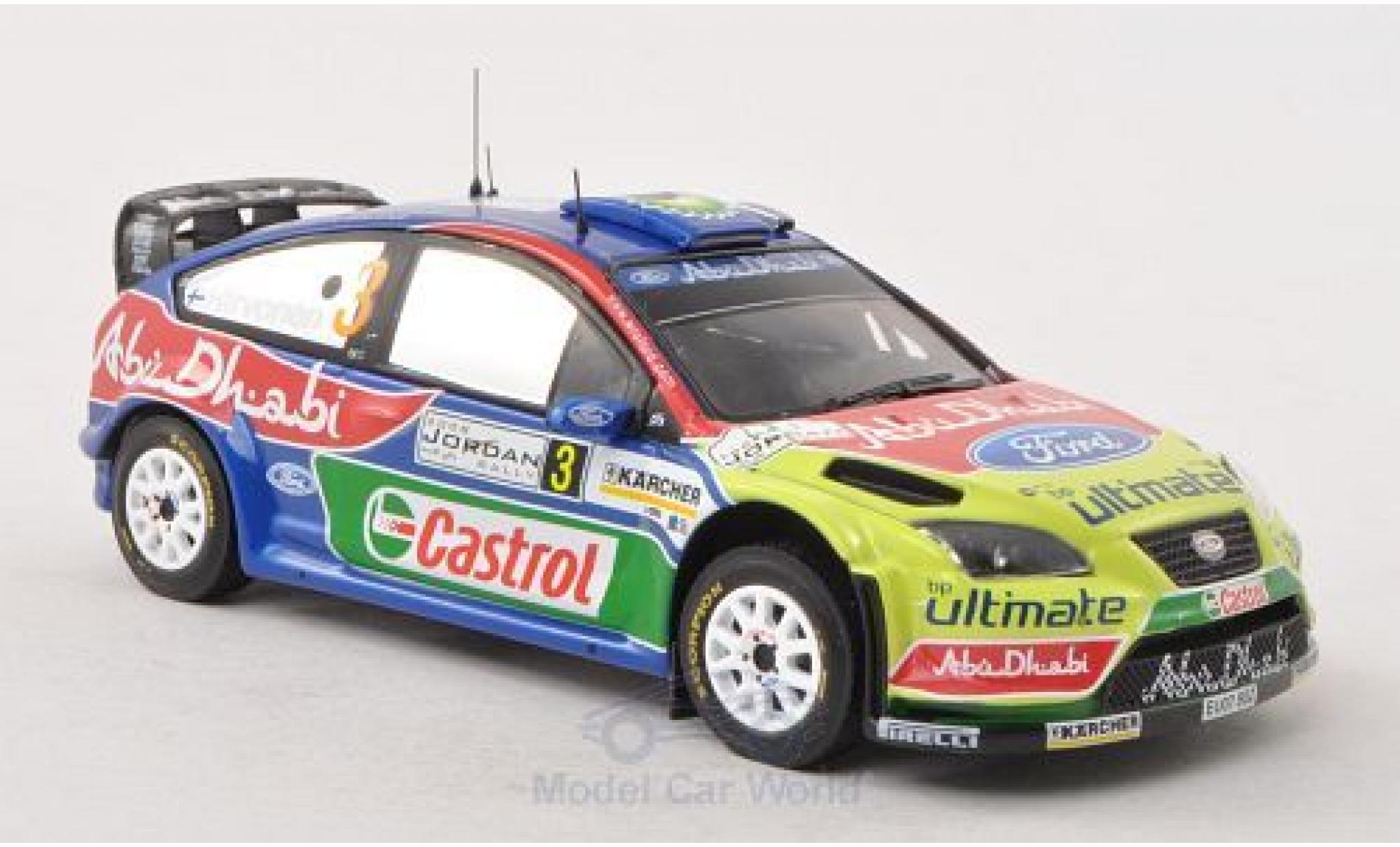 Ford Focus RS 1/43 IXO RS 07 No.3 WRC Rally Jordanien 2008 M.Hirvonen/J.Lehtinen modelauto