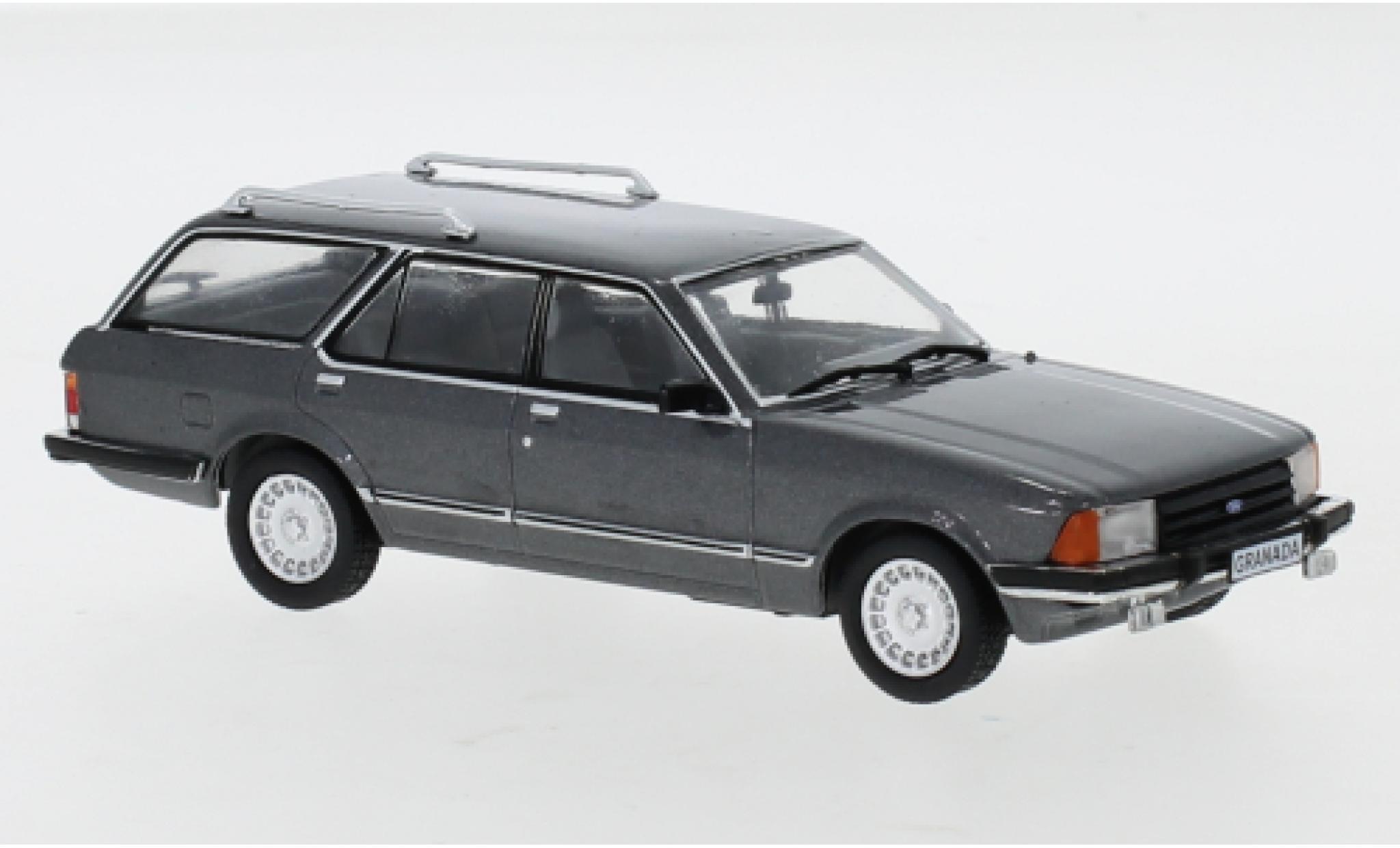 Ford Granada 1/43 IXO MK II Turnier 2.8i Ghia metallic grijs 1978 modelauto