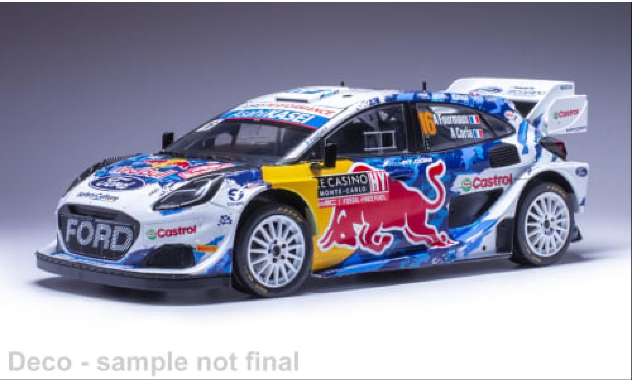 Ford Puma 1/18 IXO Rally 1 No.16 WRC Rally Monte Carlo 2024 1:18 modelauto
