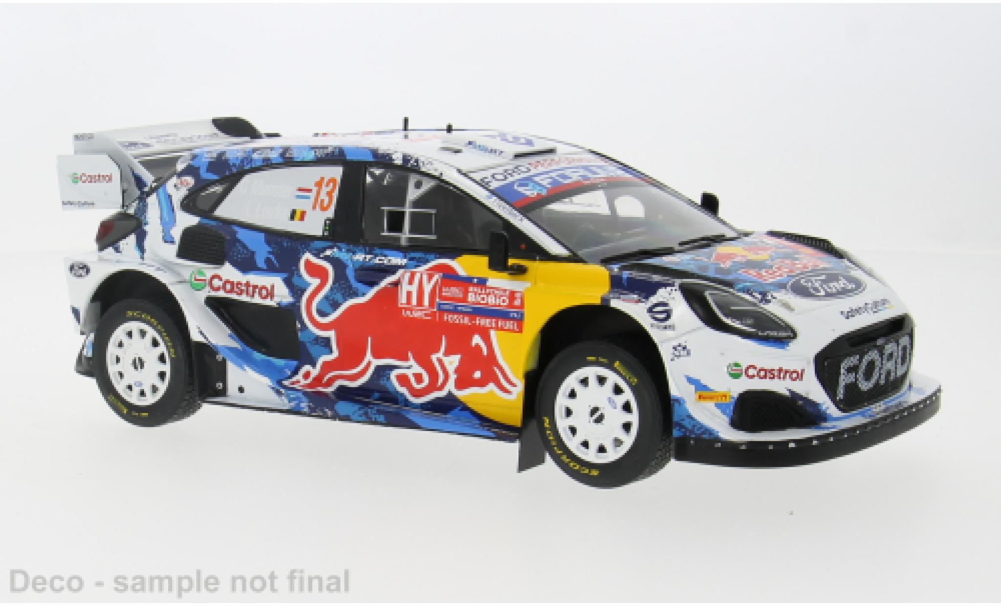 Ford Puma 1/18 IXO Rally1 Rally WM Rally Chile 2024 #13 1:18 modelauto
