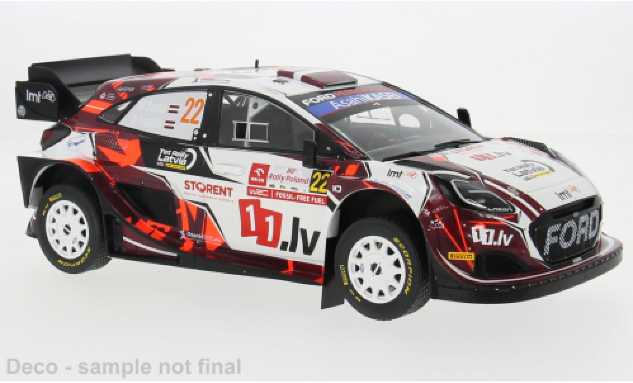 Ford Puma 1/18 IXO Rally1 Rally WM Rallye Polen 2024 #22 1:18 modelauto