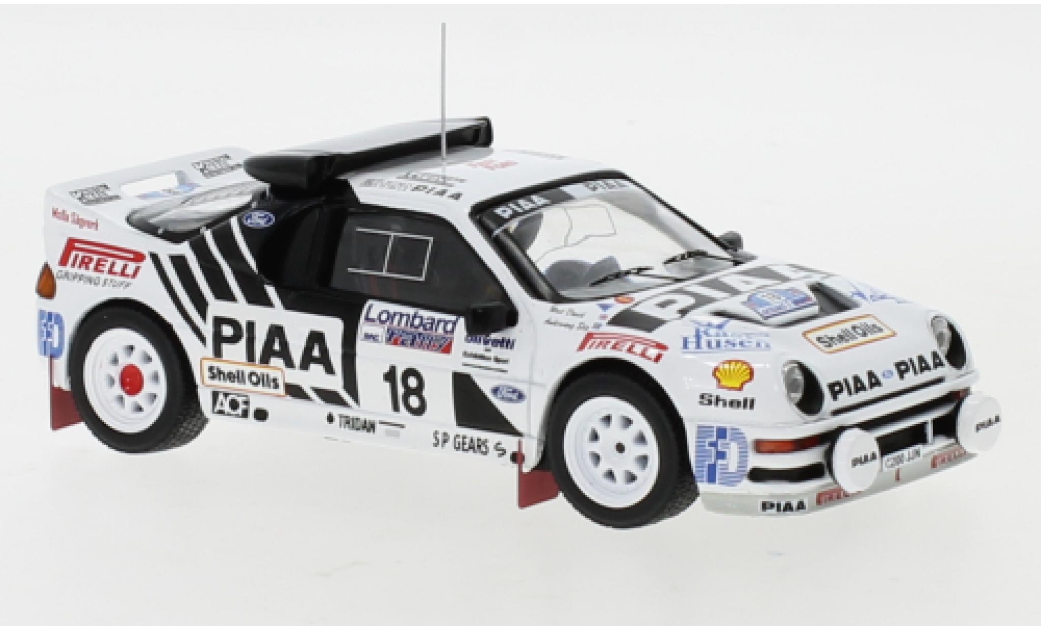 Ford RS 200 1/43 IXO RS200 No.18 Rallye WM RAC Rally 1986 S.Andervang/D.West modelauto