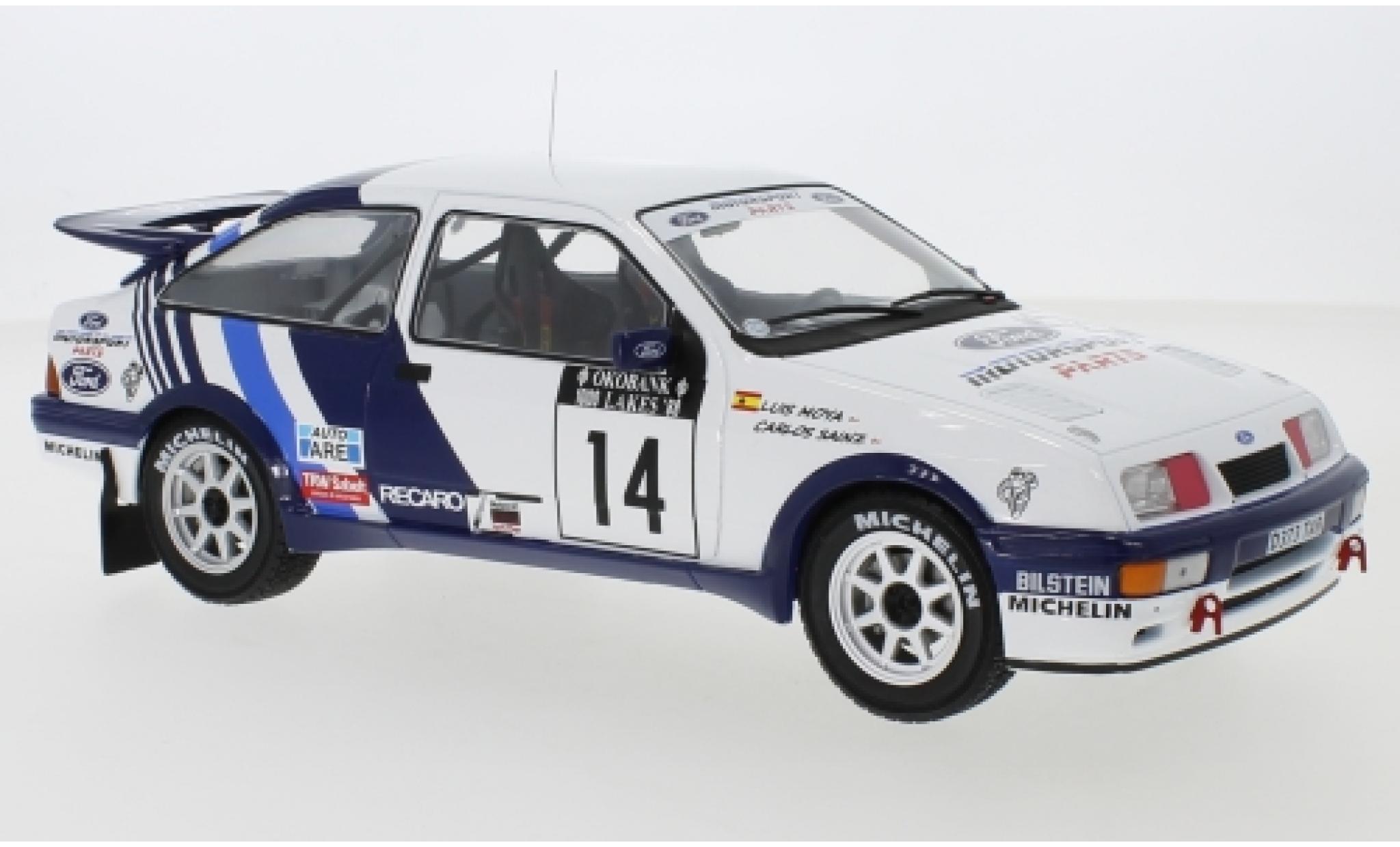 Ford Sierra 1/18 IXO RS Cosworth No.14 Rallye WM 1000 Lakes Rallye 1988 C.Sainz/L.Moya modelauto