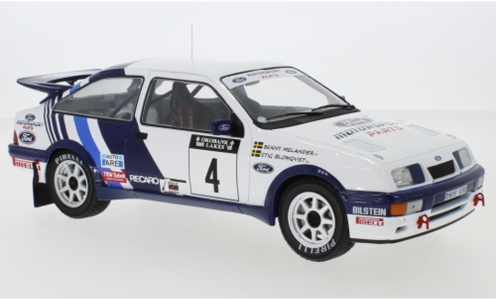 Ford Sierra 1/18 IXO RS Cosworth No.4 Rallye WM 1000 Lakes Rallye 1988 S.Blomqvist/B.Melander modelauto
