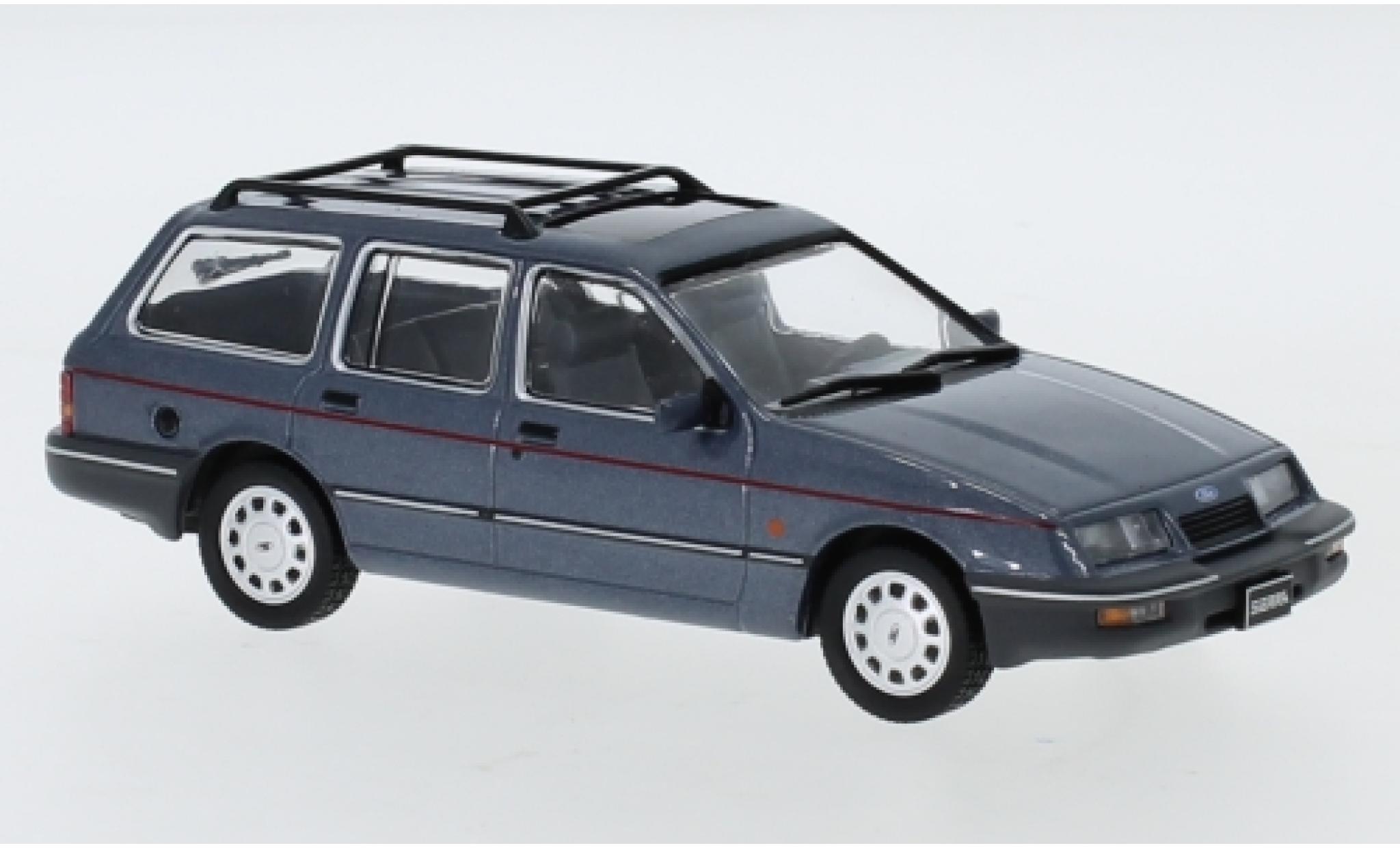 Ford Sierra 1/43 IXO Turnier Ghia metallic grijs 1988 modelauto