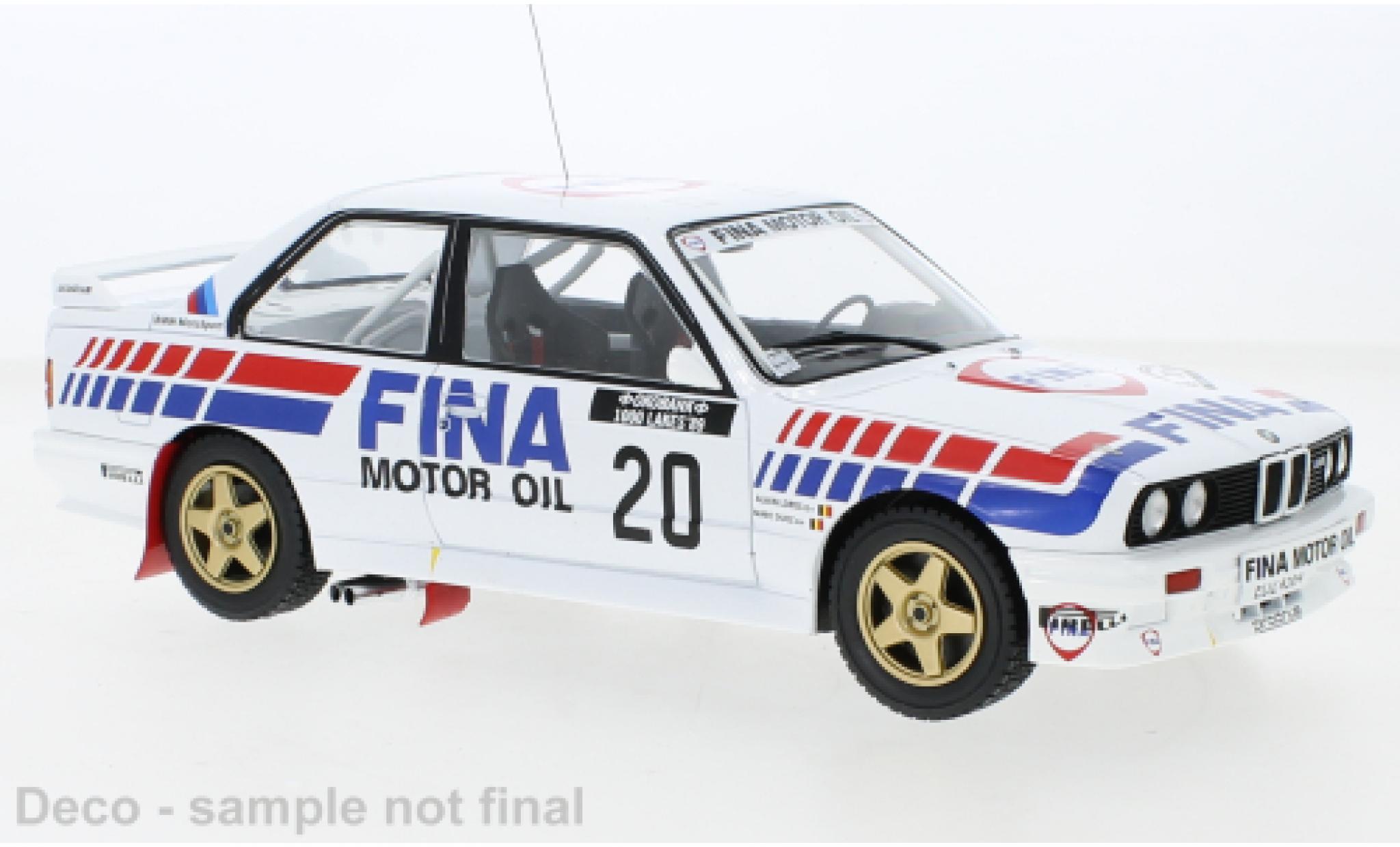 Bmw M3 1/18 IXO E30 No.20 1000 Lakes Rally 1989 modelauto