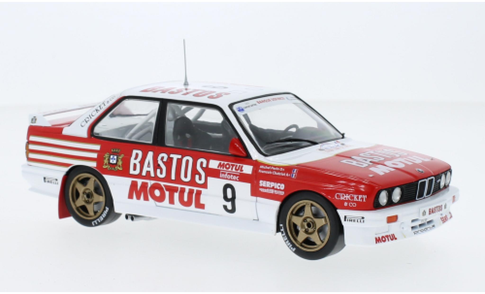 Bmw M3 1/24 IXO (E30) No.9 Bastos Rallye WM Rallye Tour de Corse 1988 modelauto