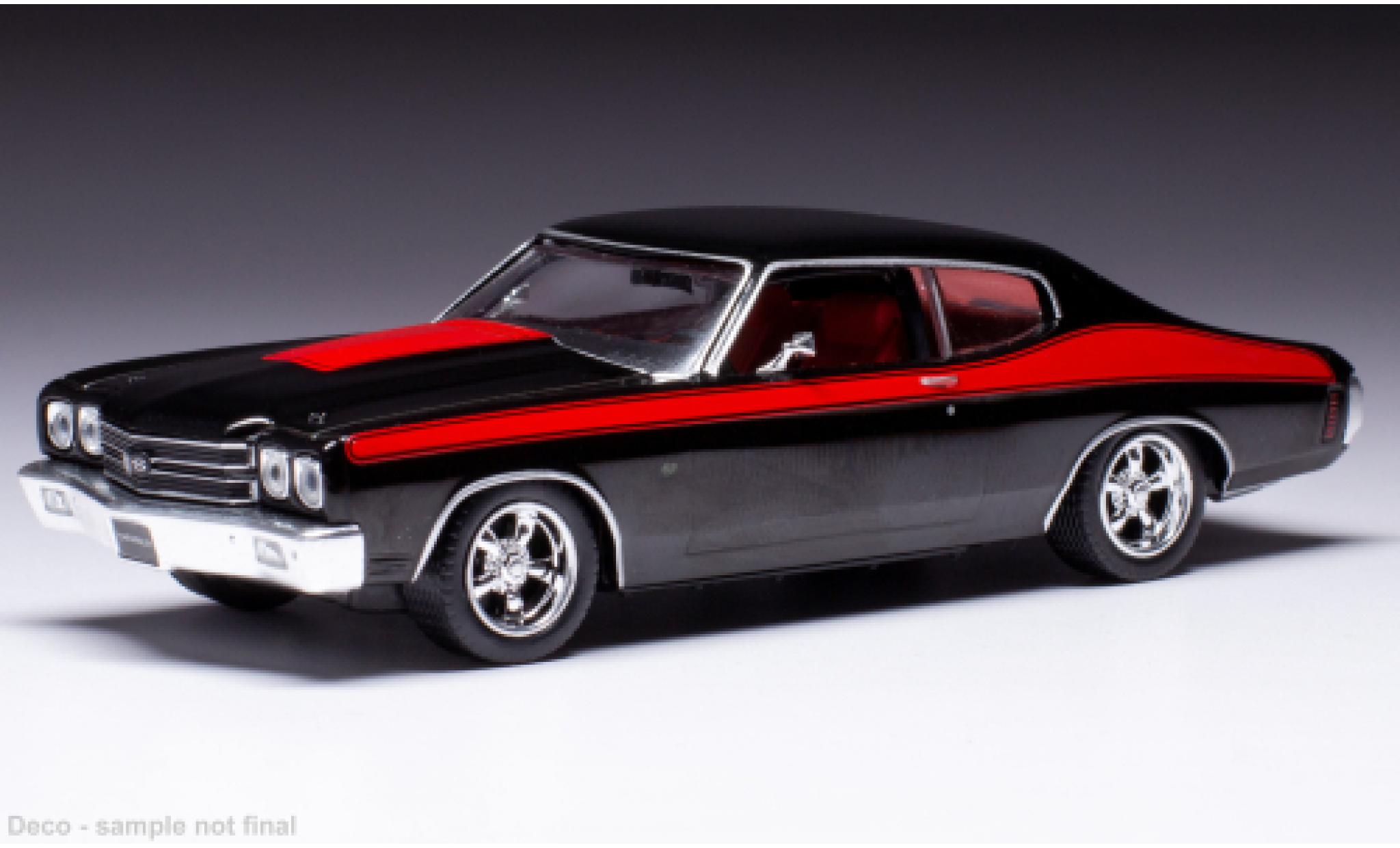 Chevrolet Chevelle 1/43 IXO SS zwart 1970 modelauto