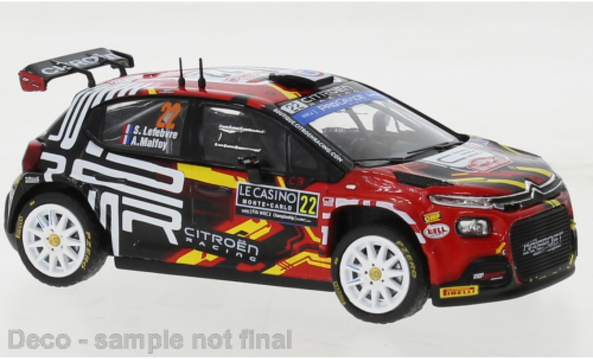 Citroen C3 1/43 IXO No.24 WRC2 Rally Monte Carlo 2023 modelauto
