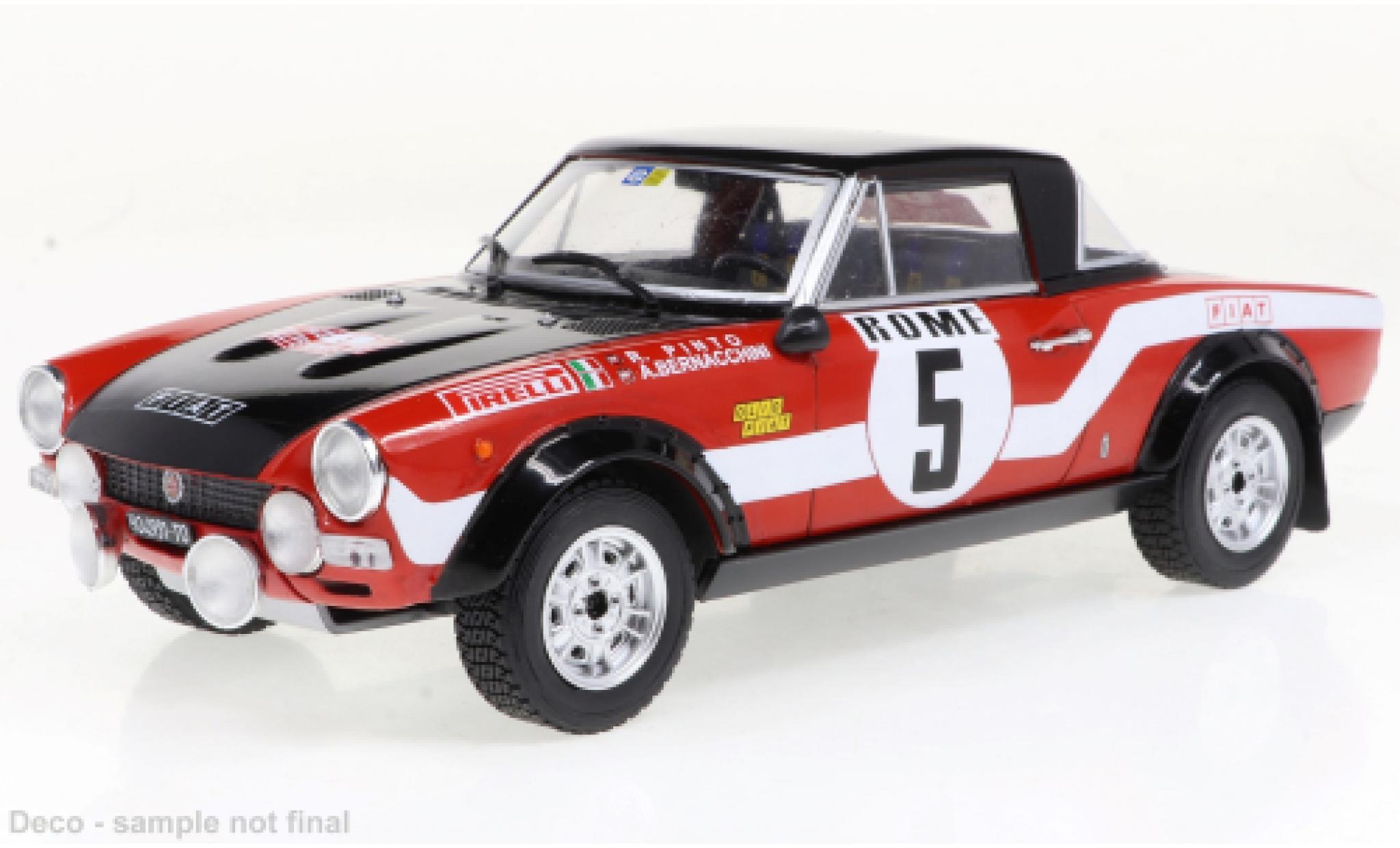 Fiat 124 1/24 IXO Abarth No.5 Rally Monte Carlo 1973 modelauto