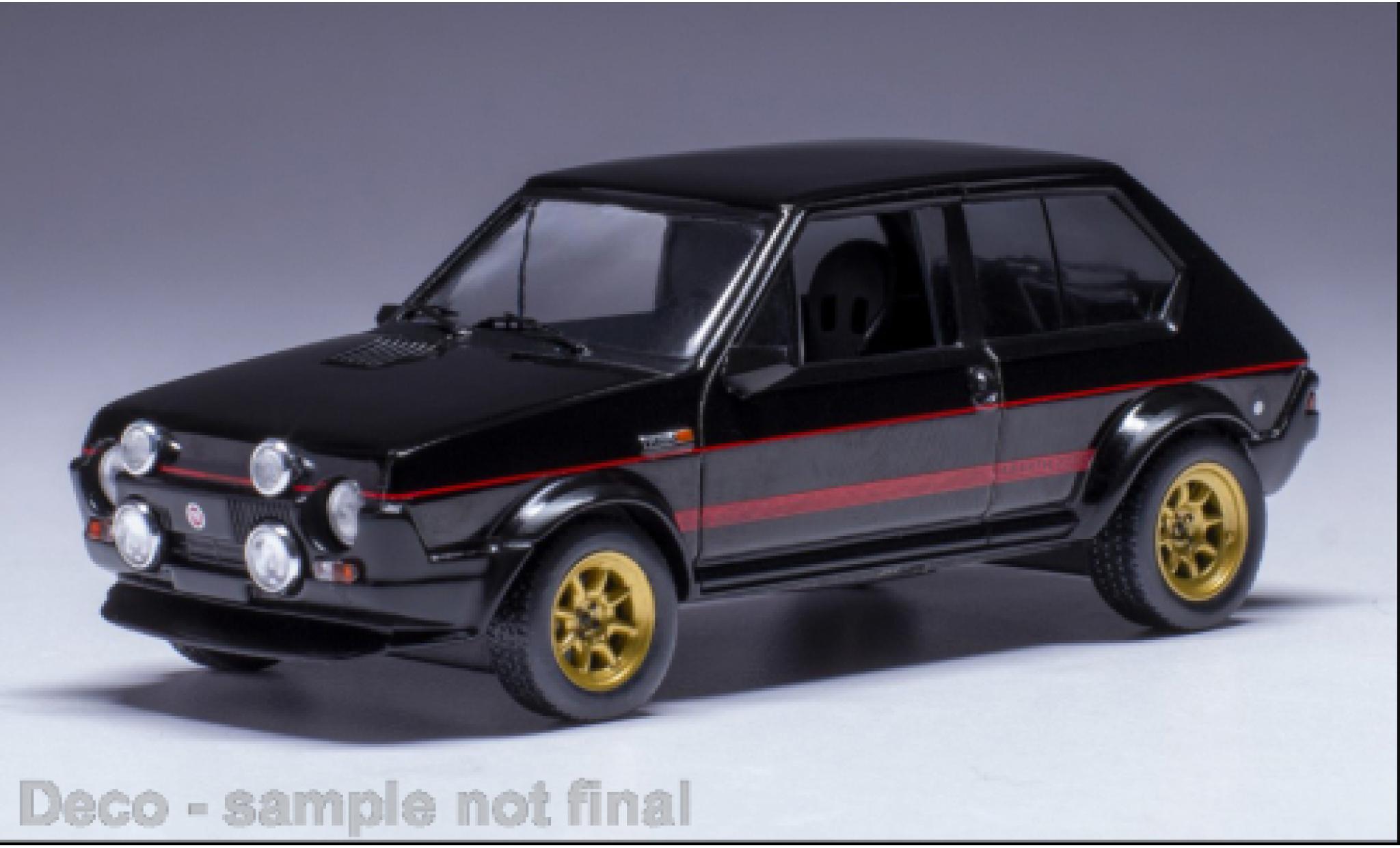 Fiat Ritmo 1/43 IXO Abarth zwart 1979 modelauto
