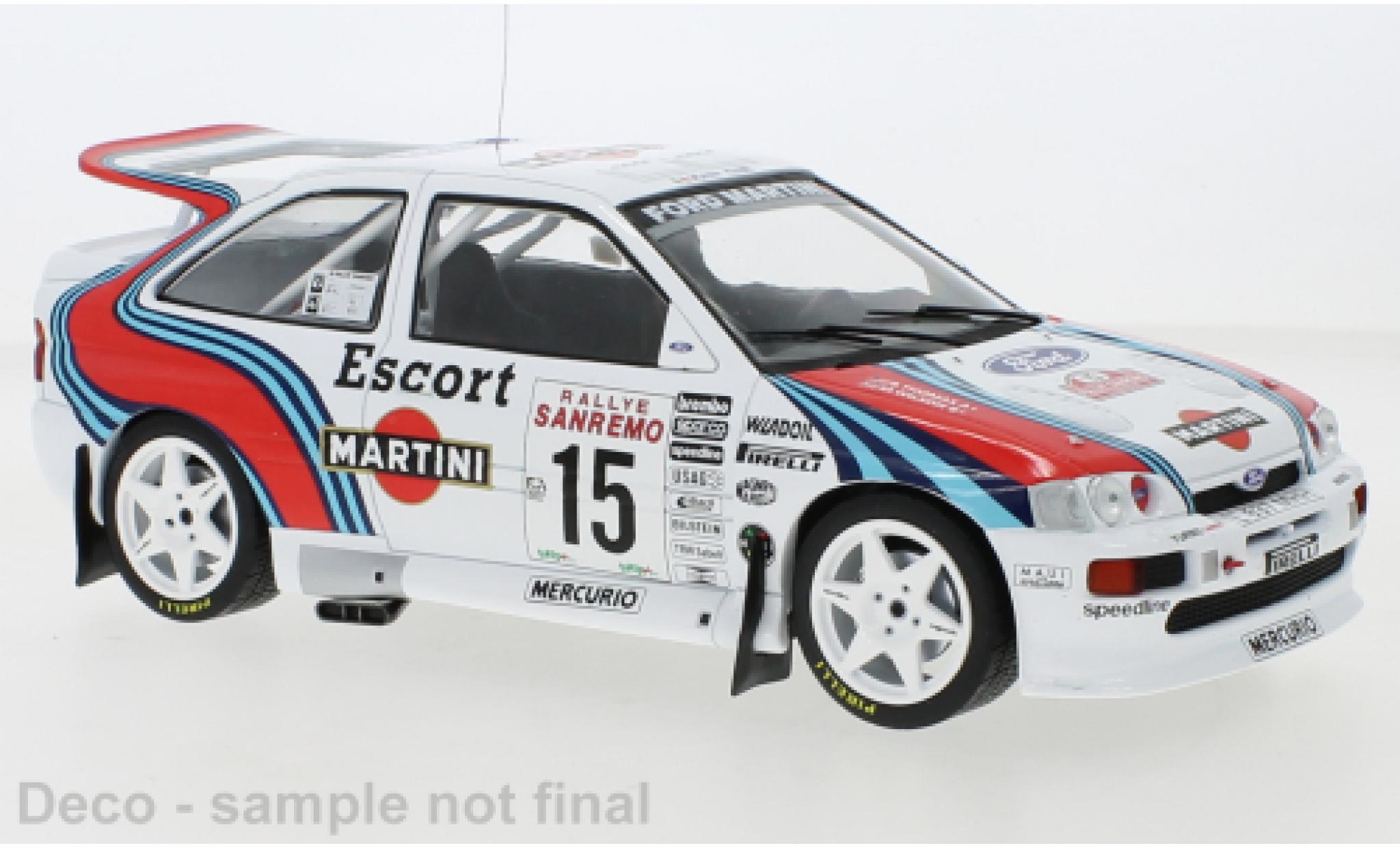 Ford Escort 1/18 IXO RS Cosworth No.15 Rally San Remo 1994 modelauto