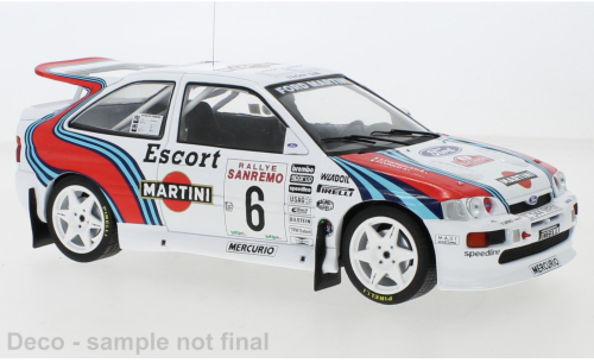 Ford Escort 1/18 IXO RS Cosworth No.6 Rally San Remo 1994 modelauto