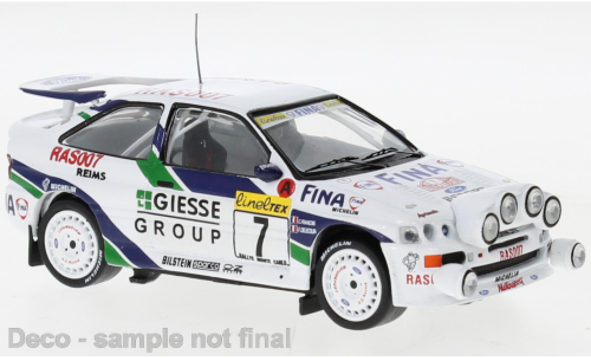 Ford Escort 1/43 IXO RS Cosworth No.7 Fina Rallye WM Rally Monte Carlo 1995 modelauto