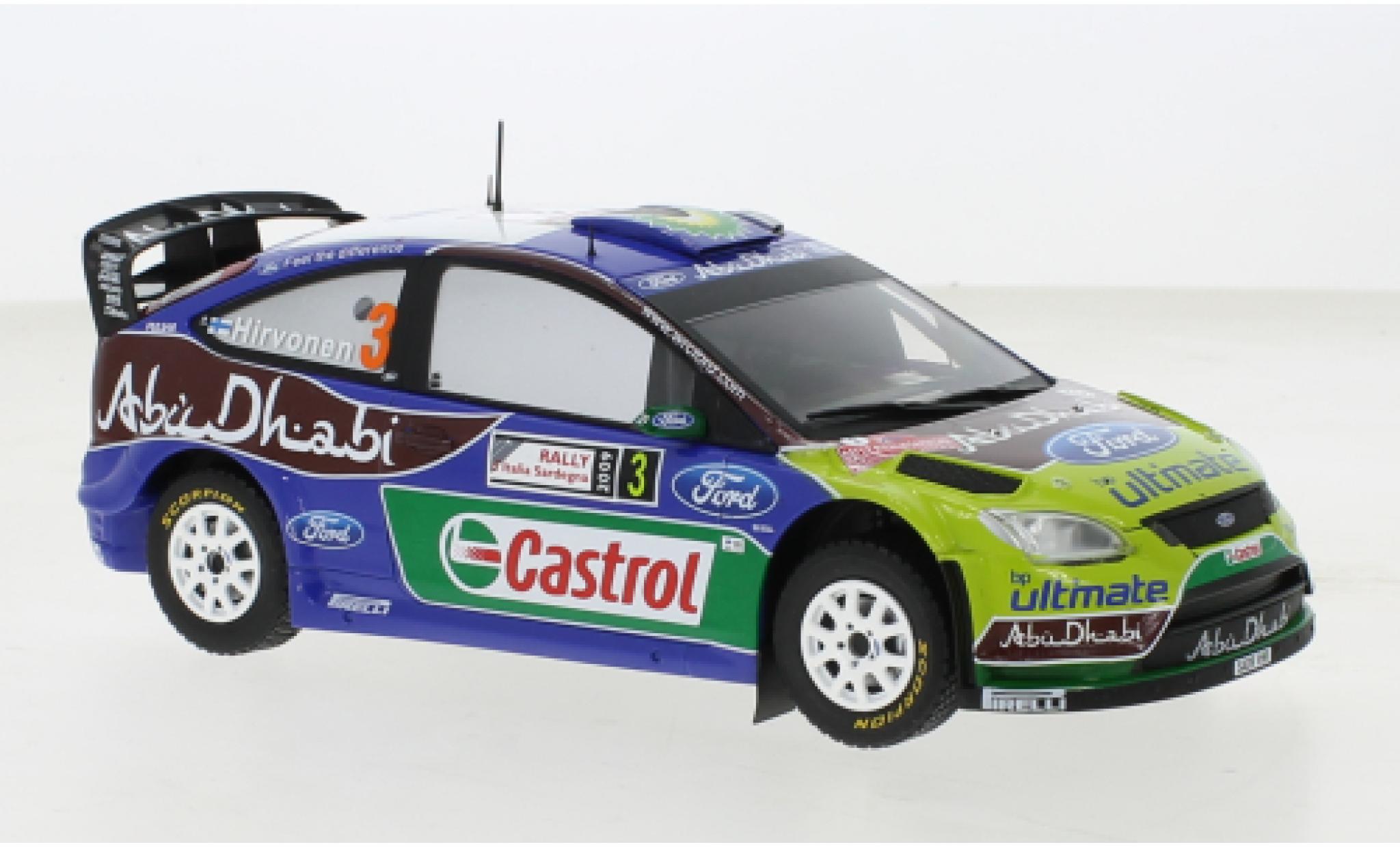 Ford Focus 1/24 IXO RS No.4 WRC Rallye Sardinien 2009 modelauto