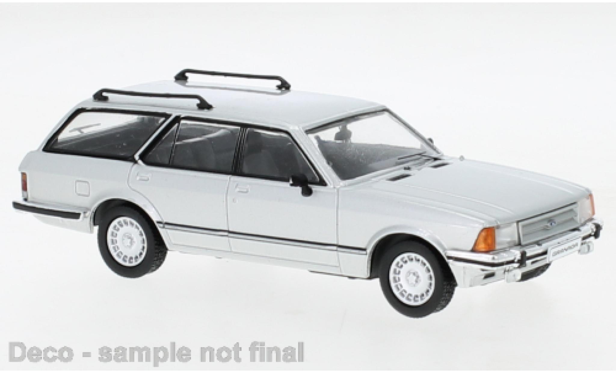 Ford Granada 1/43 IXO MK II Turnier Ghia grijs 1982 modelauto