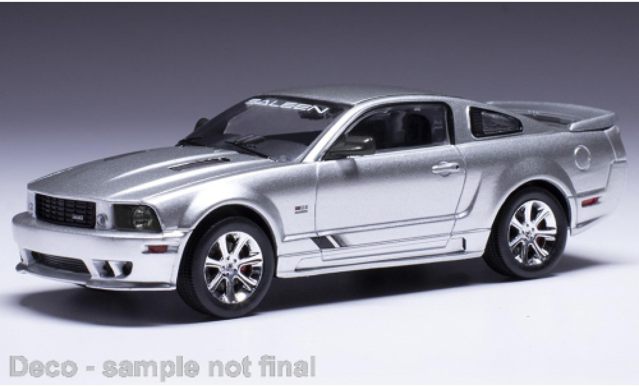 Saleen S281 1/43 IXO Ford Mustang metallic grijs 2005 modelauto
