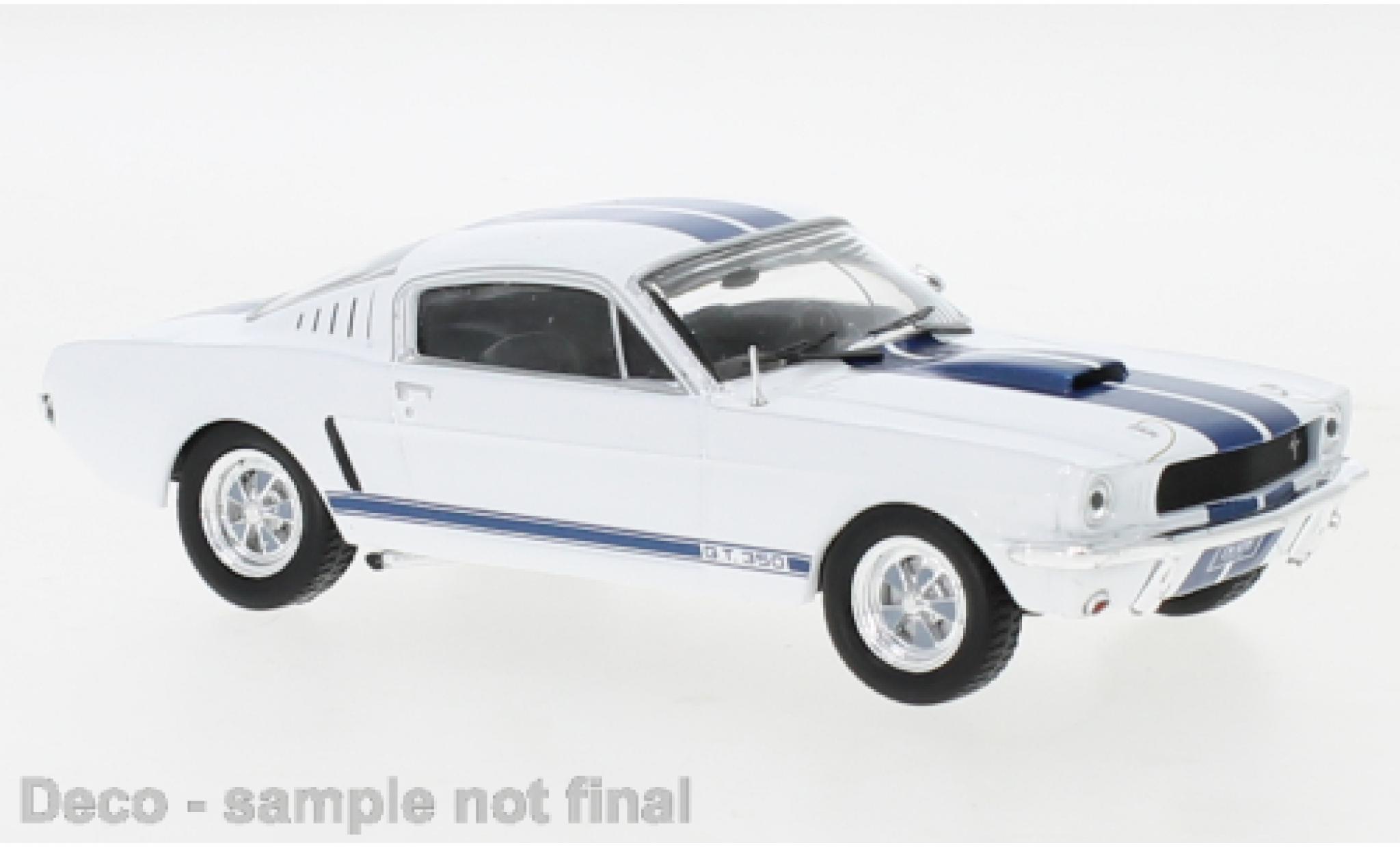 Shelby GT 350 1/43 IXO Ford Mustang wit/Dekor 1965 modelauto