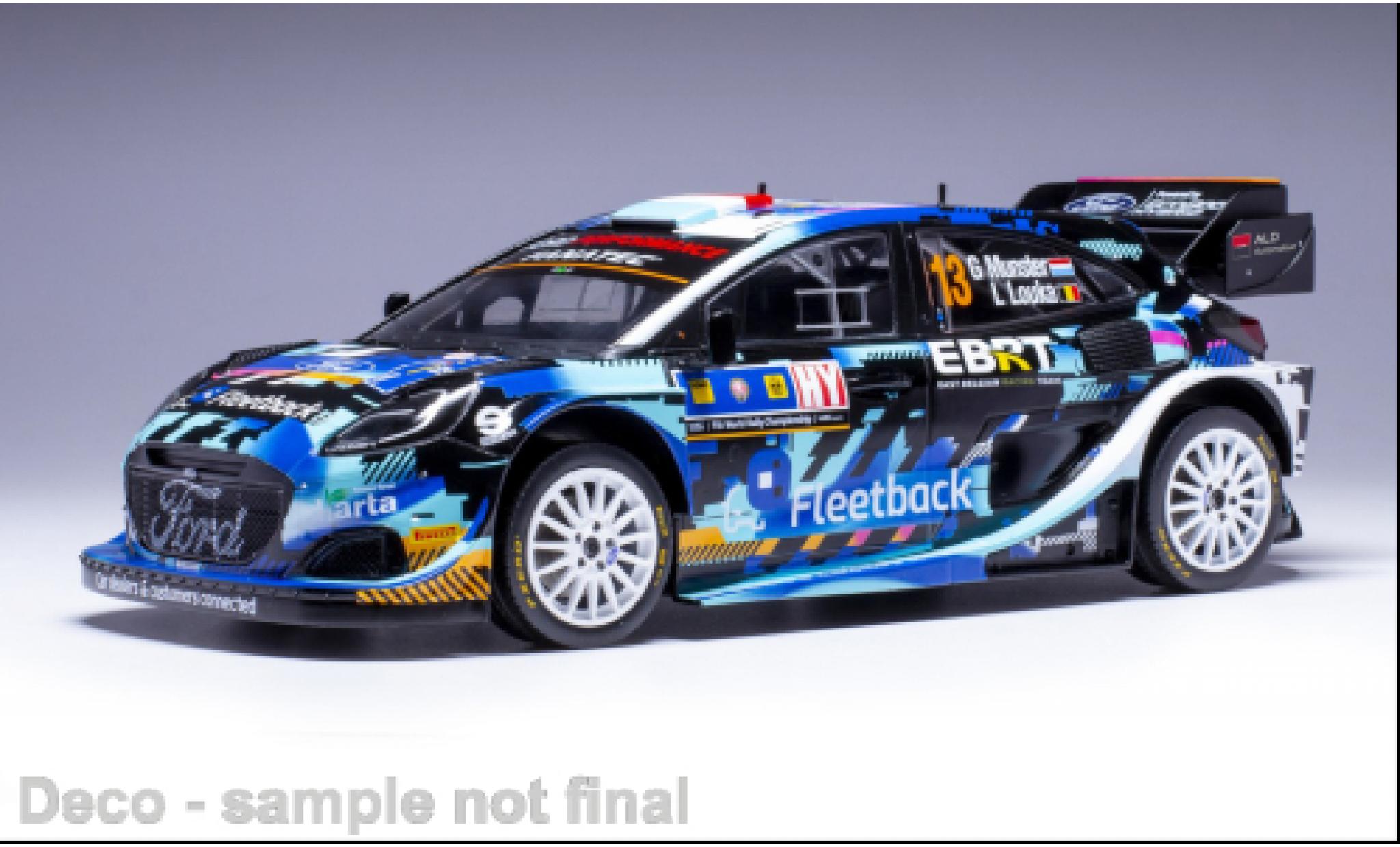 Ford Puma 1/18 IXO Rally 1 No.13 WRC Central Europein Rally 2023 modelauto