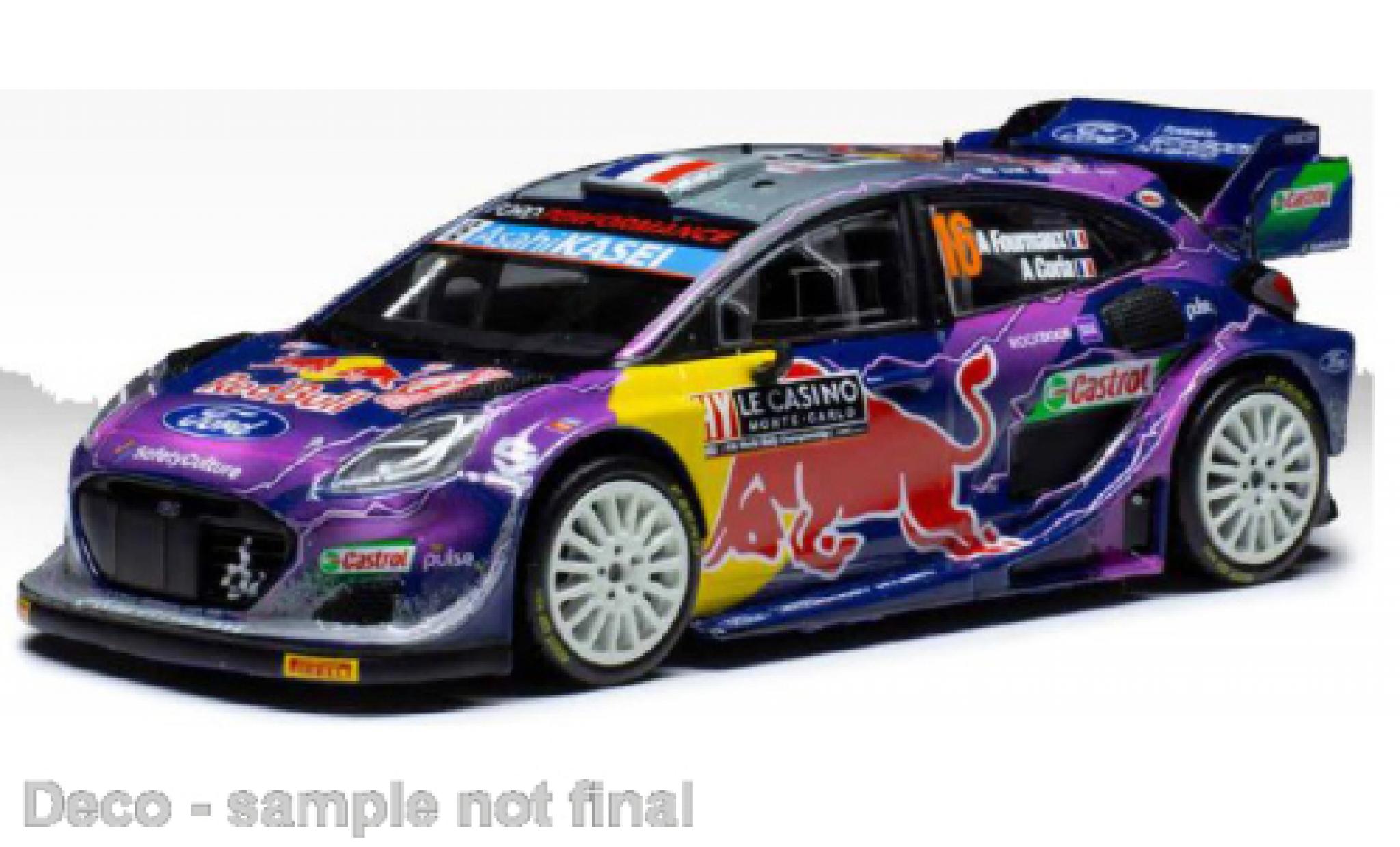 Ford Puma 1/18 IXO Rally1 No.16 WRC2 Rallye Monte Carlo 2022 modelauto