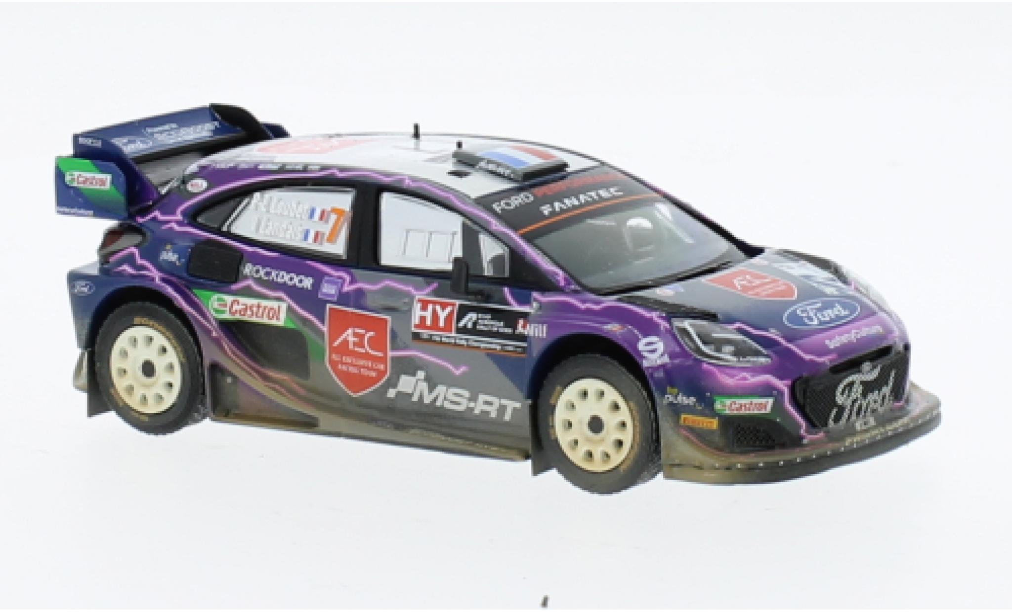Ford Puma 1/43 IXO Rally1 No.7 Rallye WM Rally Acropolis 2022 modelauto