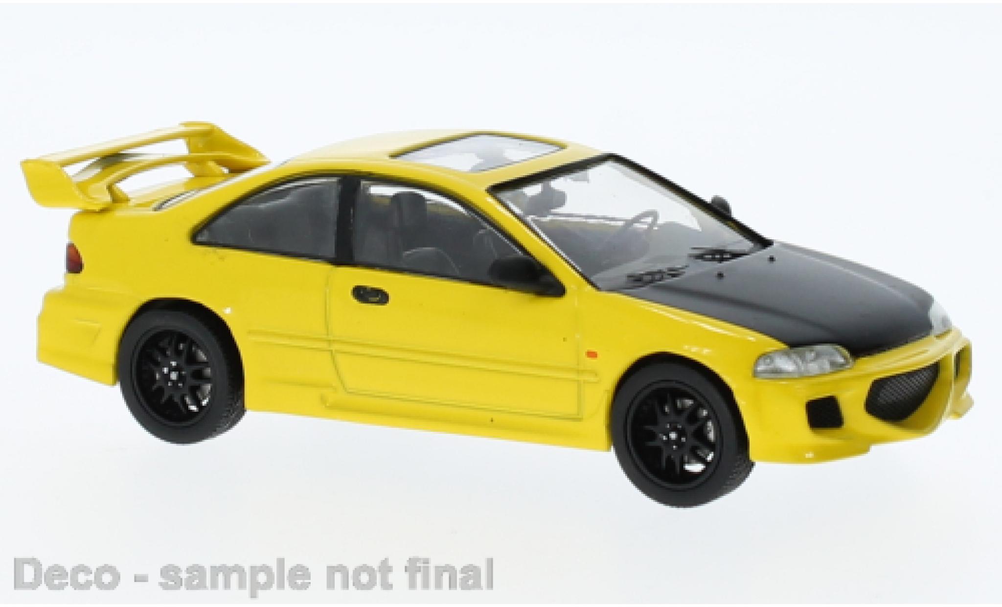 Honda Civic 1/43 IXO EJ1 geel 1995 modelauto