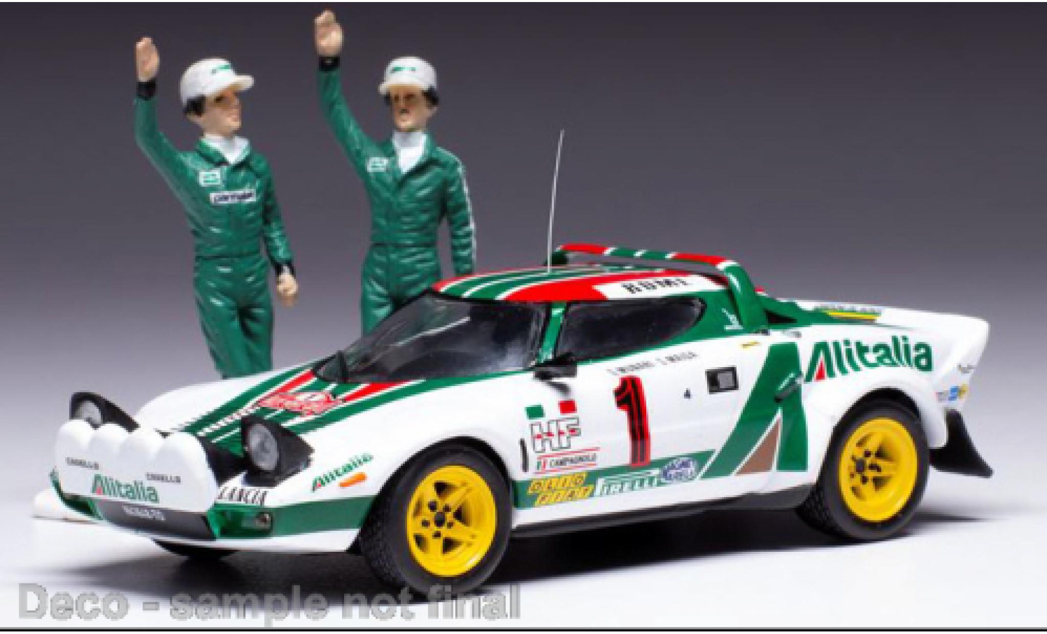 Lancia Stratos 1/43 IXO HF No.1 Rally Monte Carlo 1977 modelauto