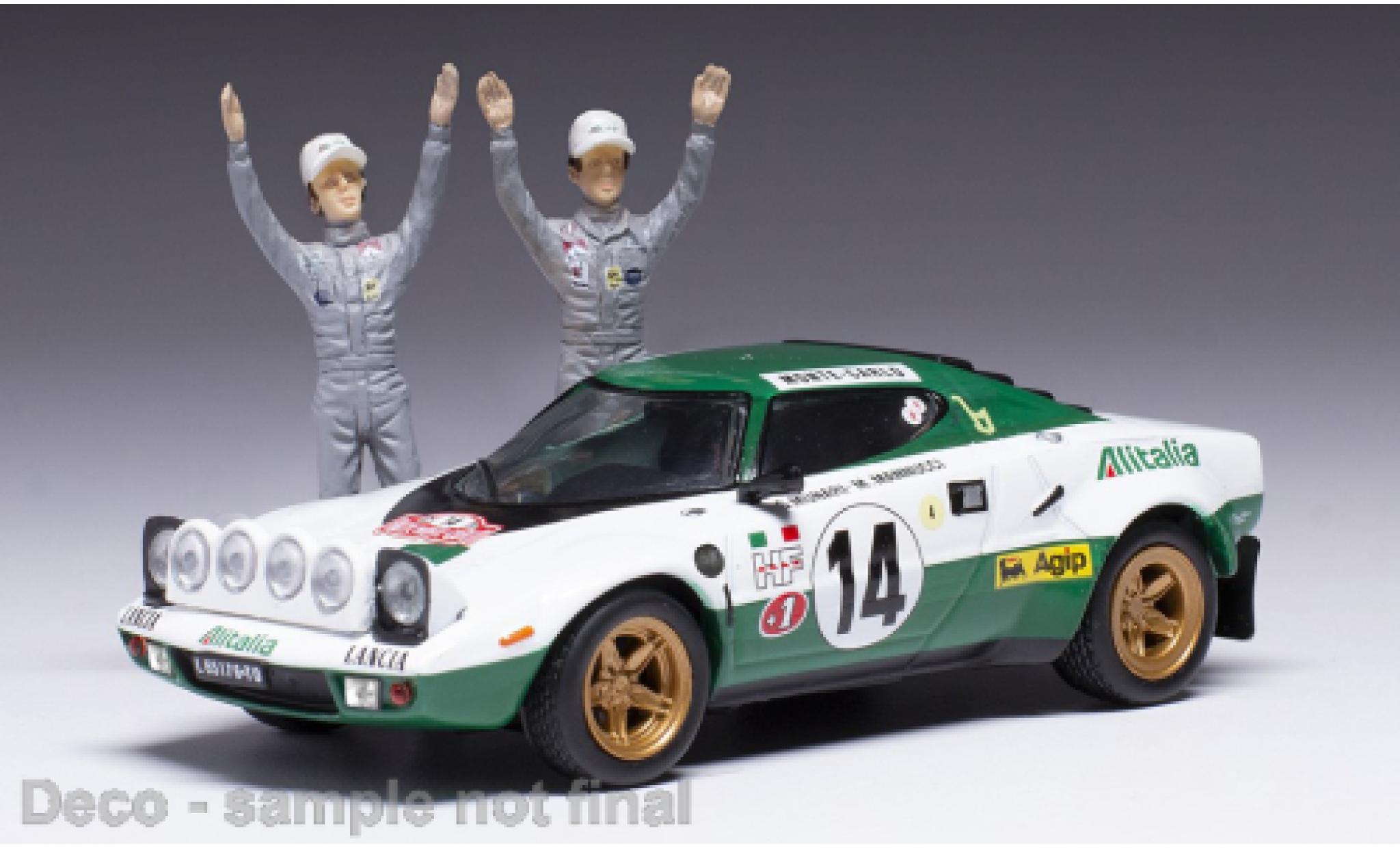 Lancia Stratos 1/43 IXO HF No.14 Rally Monte Carlo 1975 modelauto