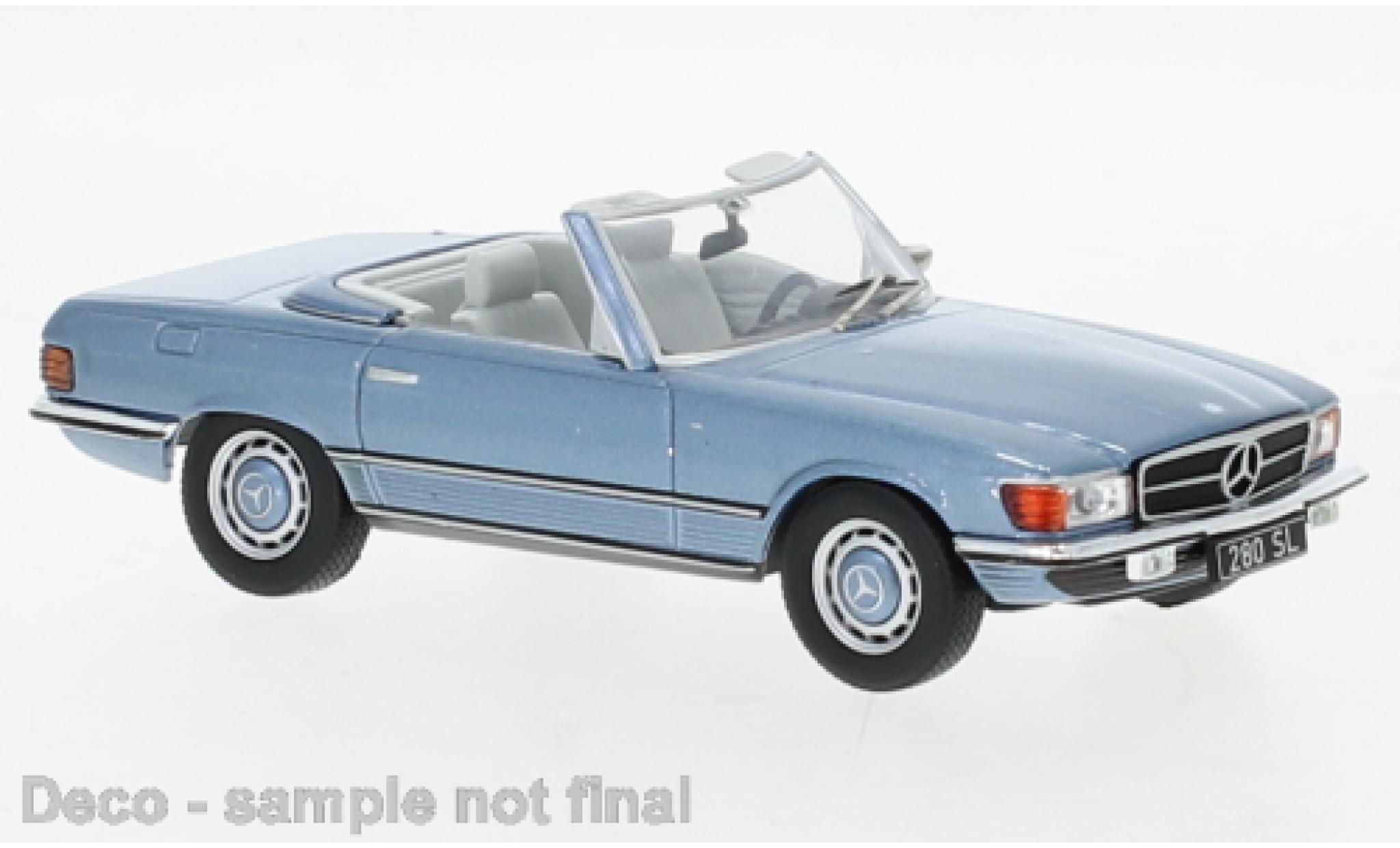 Mercedes 280 1/43 IXO SL (R107) metallic blauw 1979 modelauto
