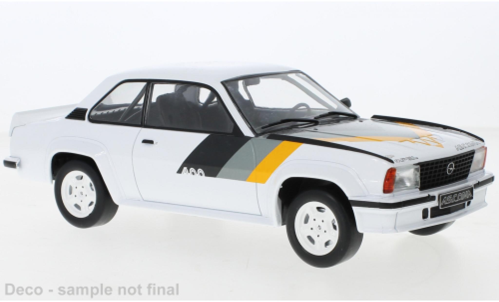 Opel Ascona 1/18 IXO B 400 wit/D&eacute;corer 1982 modelauto